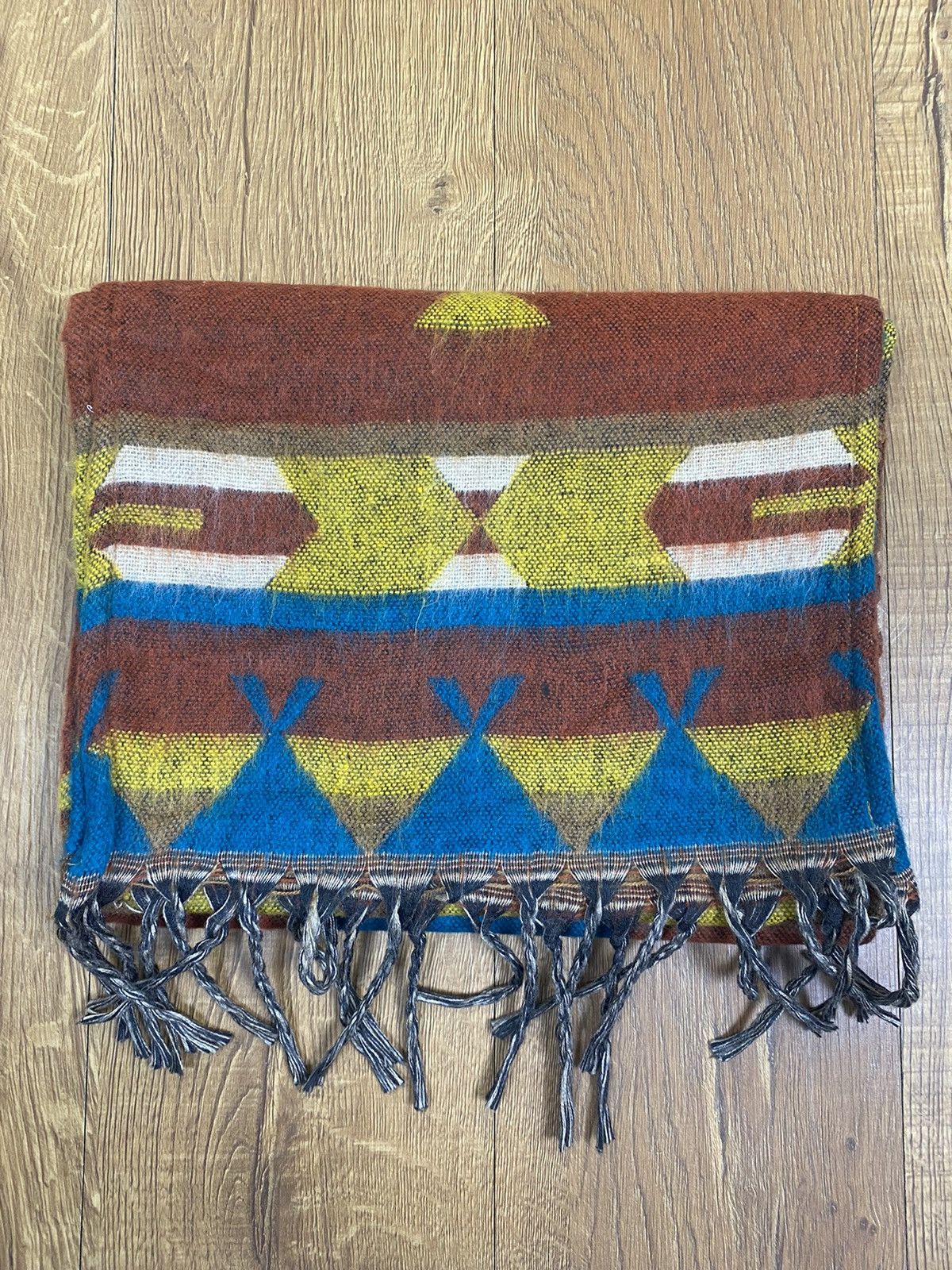 Japanese Brand Titicaca Native Navajo Winter Scarf Muffler Wool Size ONE SIZE - 5 Thumbnail