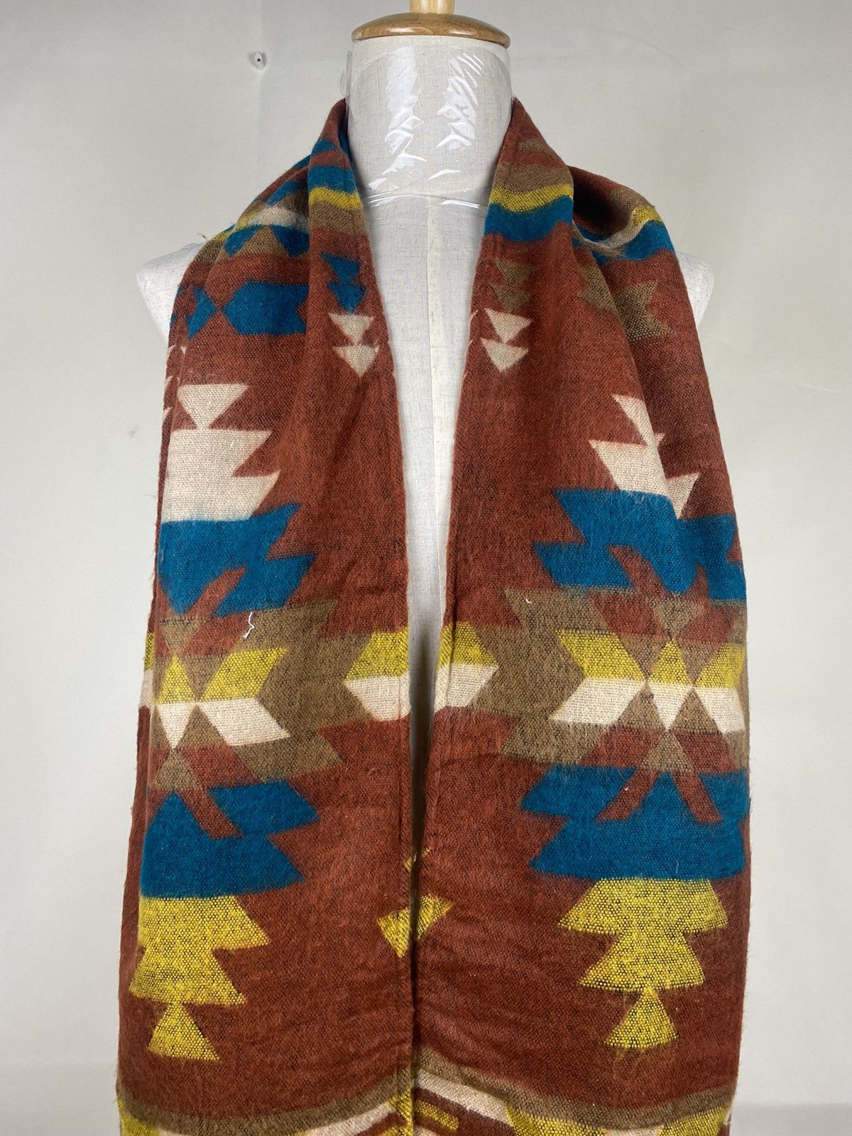 Japanese Brand Titicaca Native Navajo Winter Scarf Muffler Wool Size ONE SIZE - 2 Thumbnail