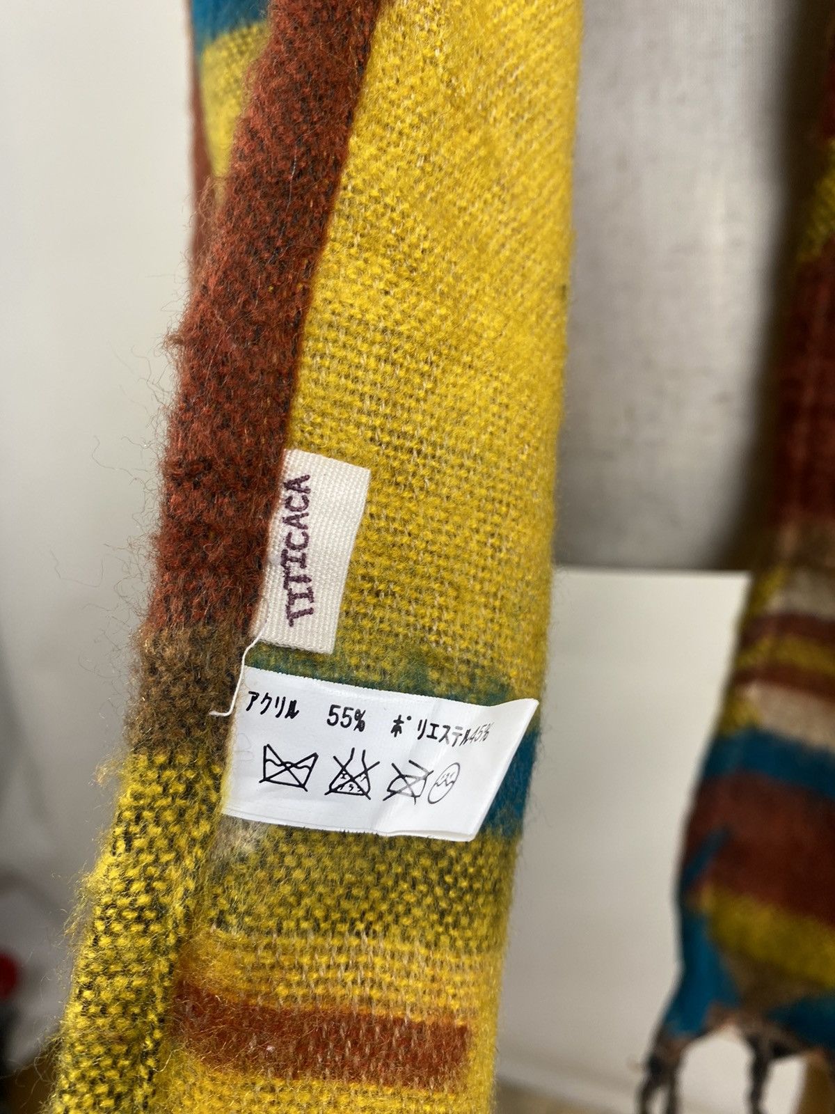 Japanese Brand Titicaca Native Navajo Winter Scarf Muffler Wool Size ONE SIZE - 3 Thumbnail