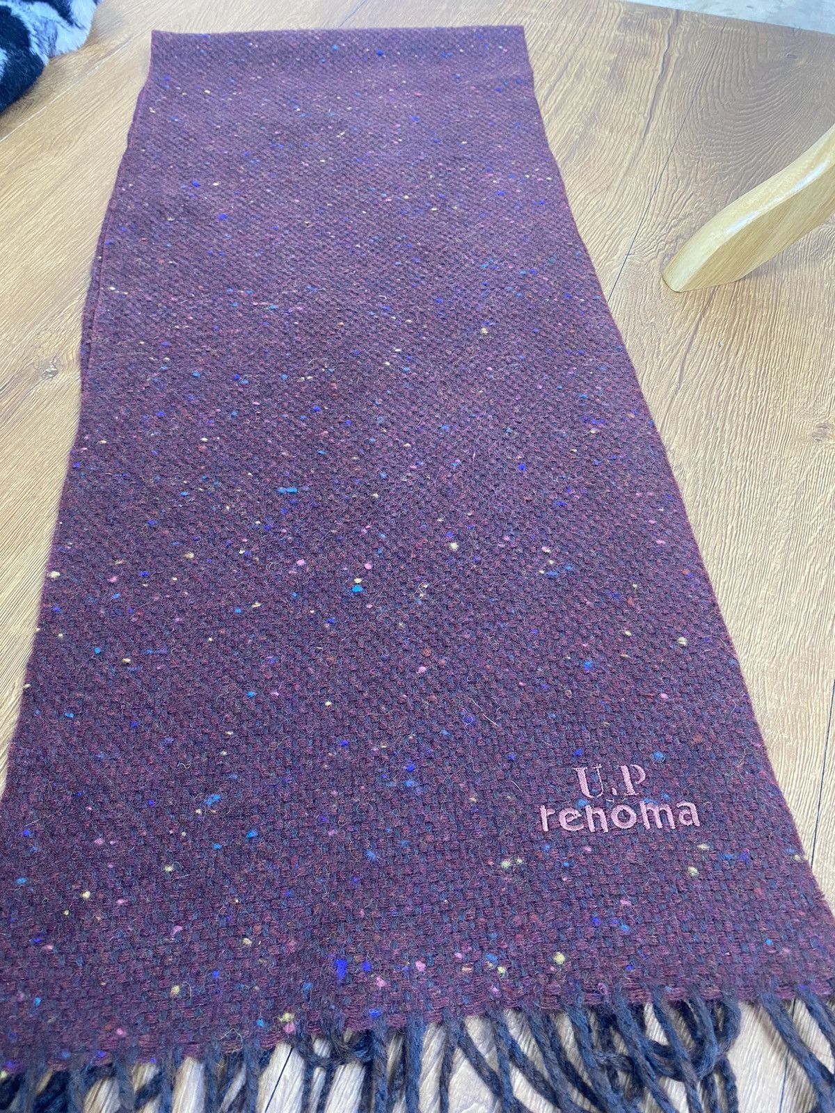 Renoma UP Renoma Maroon Scarf Muffler Wool Size ONE SIZE - 5 Thumbnail