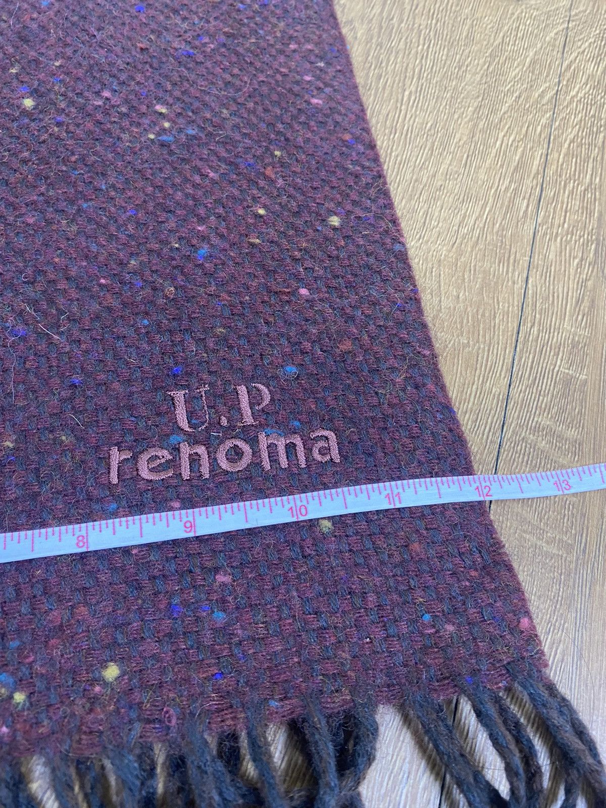 Renoma UP Renoma Maroon Scarf Muffler Wool Size ONE SIZE - 6 Thumbnail