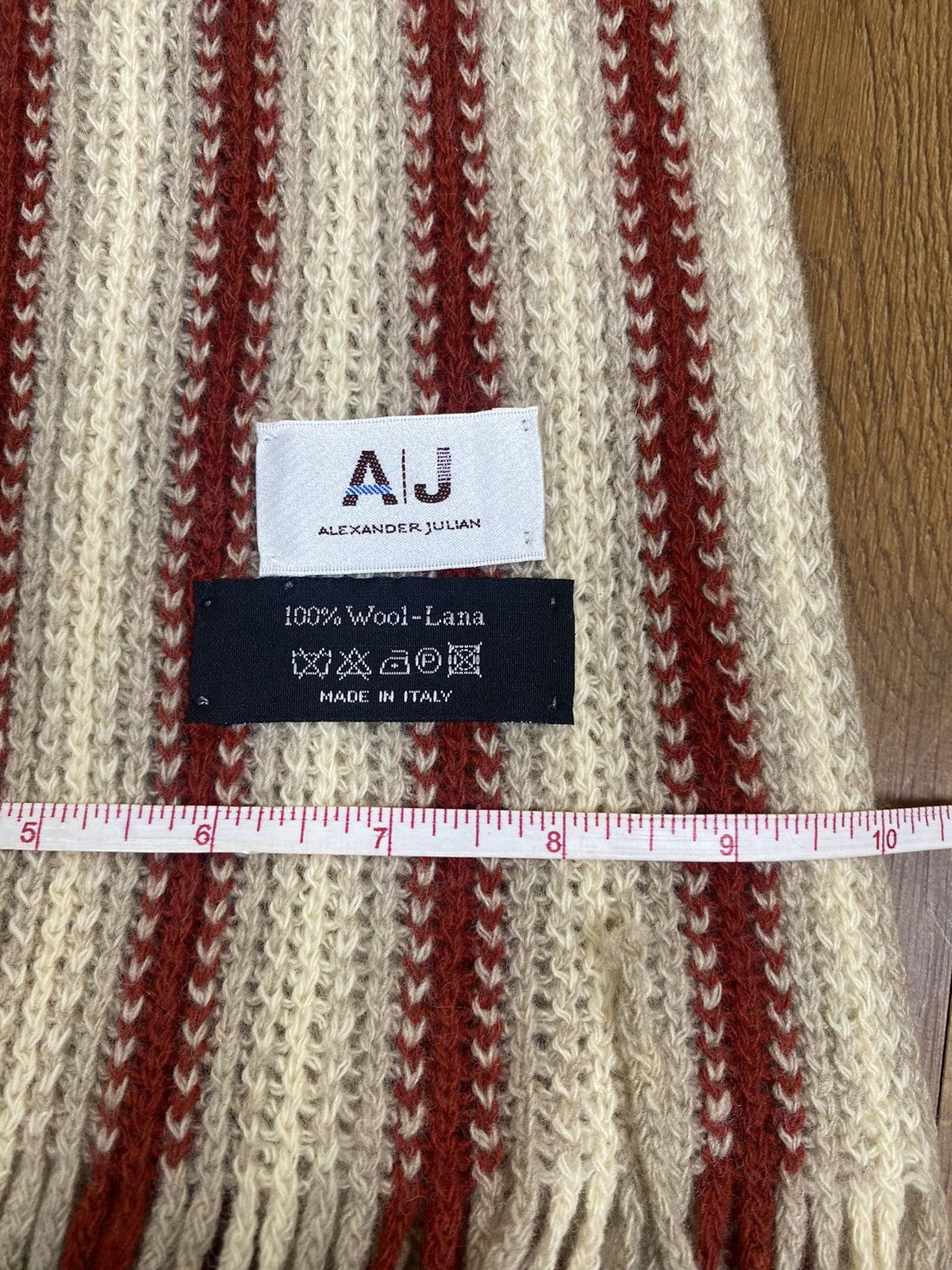 Alexander Julian Alexander Julian Scarf Muffler Wool Made In Italy Size ONE SIZE - 4 Thumbnail