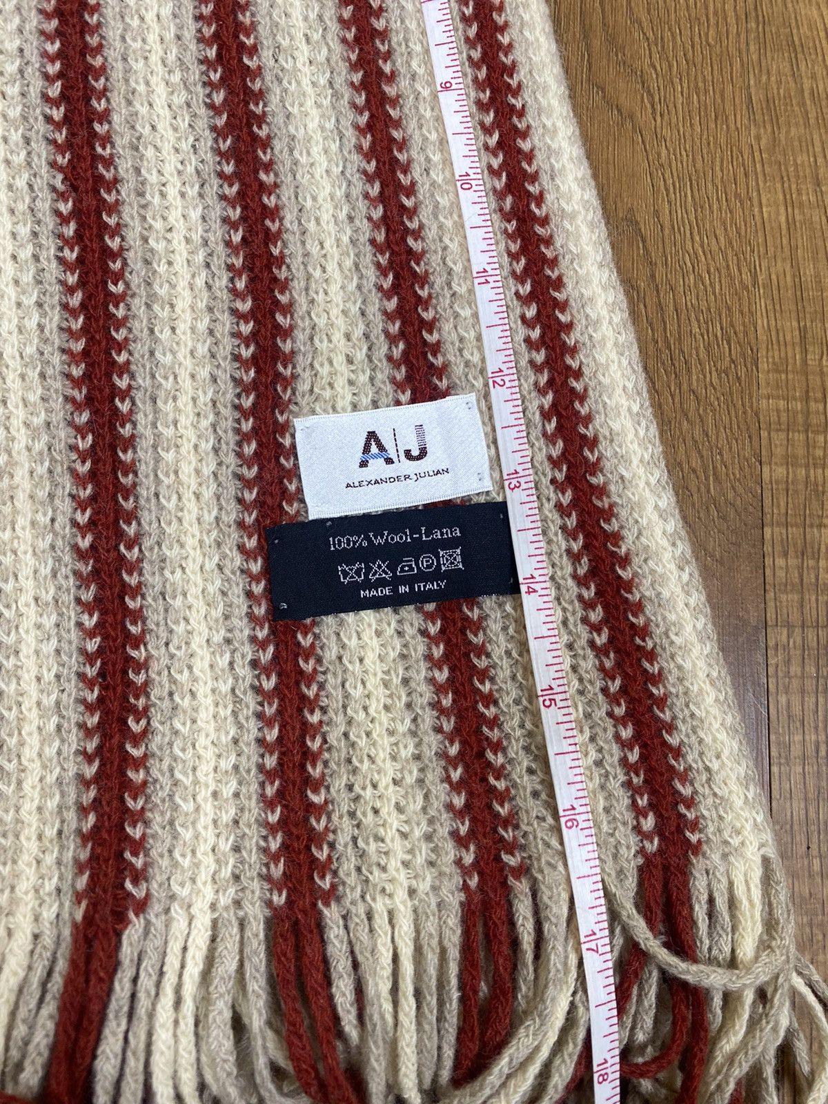 Alexander Julian Alexander Julian Scarf Muffler Wool Made In Italy Size ONE SIZE - 5 Thumbnail