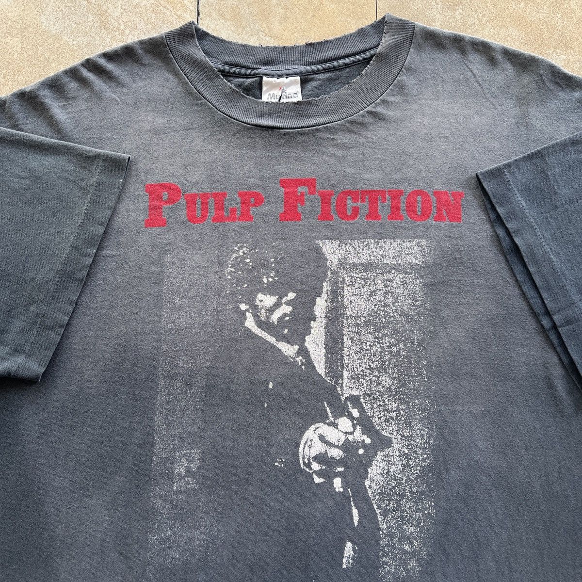 PULP FICTION Pulp Fiction Movie T-shirt Men's L size cotton black type Vintage Second Hand