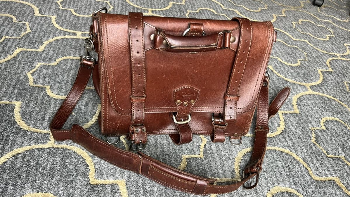 Large Classic Leather Briefcase