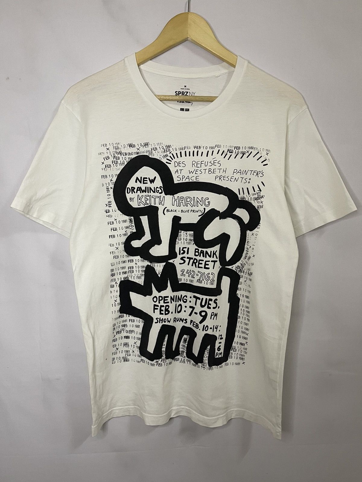 Andy Warhol Keith Haring Tee 151 Rare Item / Vintage / Bank Street Size US M / EU 48-50 / 2 - 2 Thumbnail