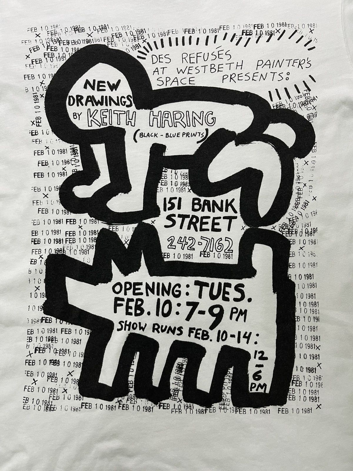 Andy Warhol Keith Haring Tee 151 Rare Item / Vintage / Bank Street Size US M / EU 48-50 / 2 - 1 Thumbnail