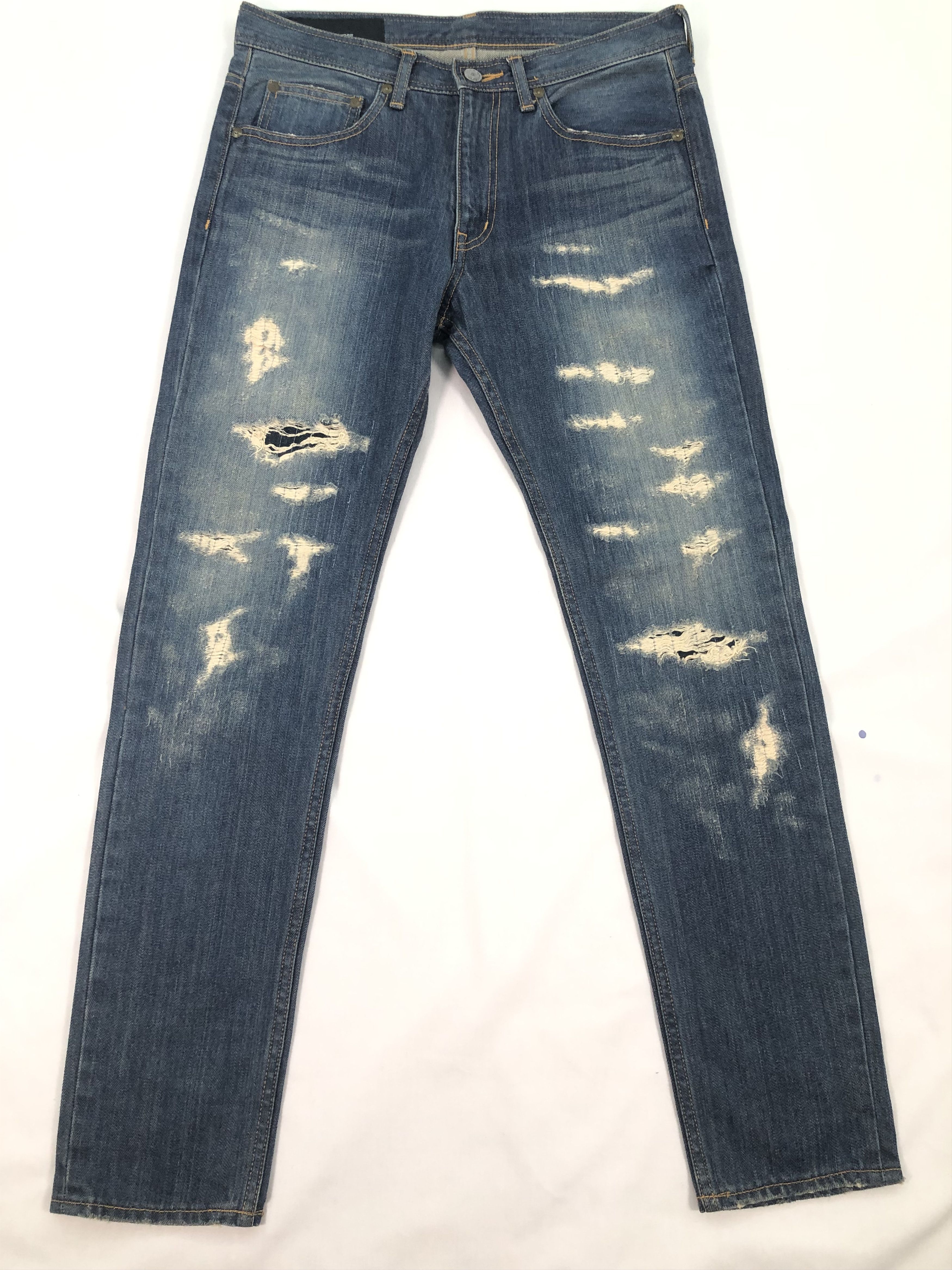 NANO universe Nano Universe Tokyo Distressed Skinny Jeans Size US 30 / EU 46 - 1 Thumbnail