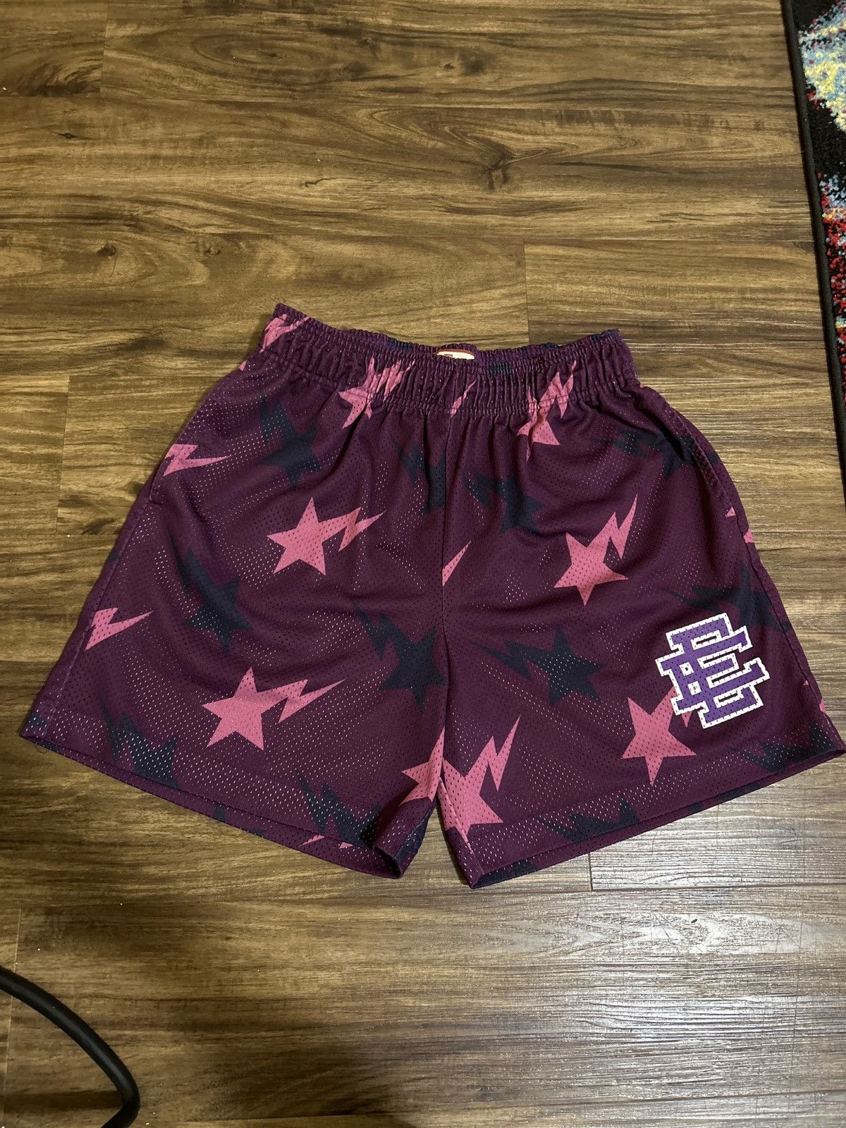 Eric Emanuel cheapest Shorts Bapesta Purple XL used 8.5/10