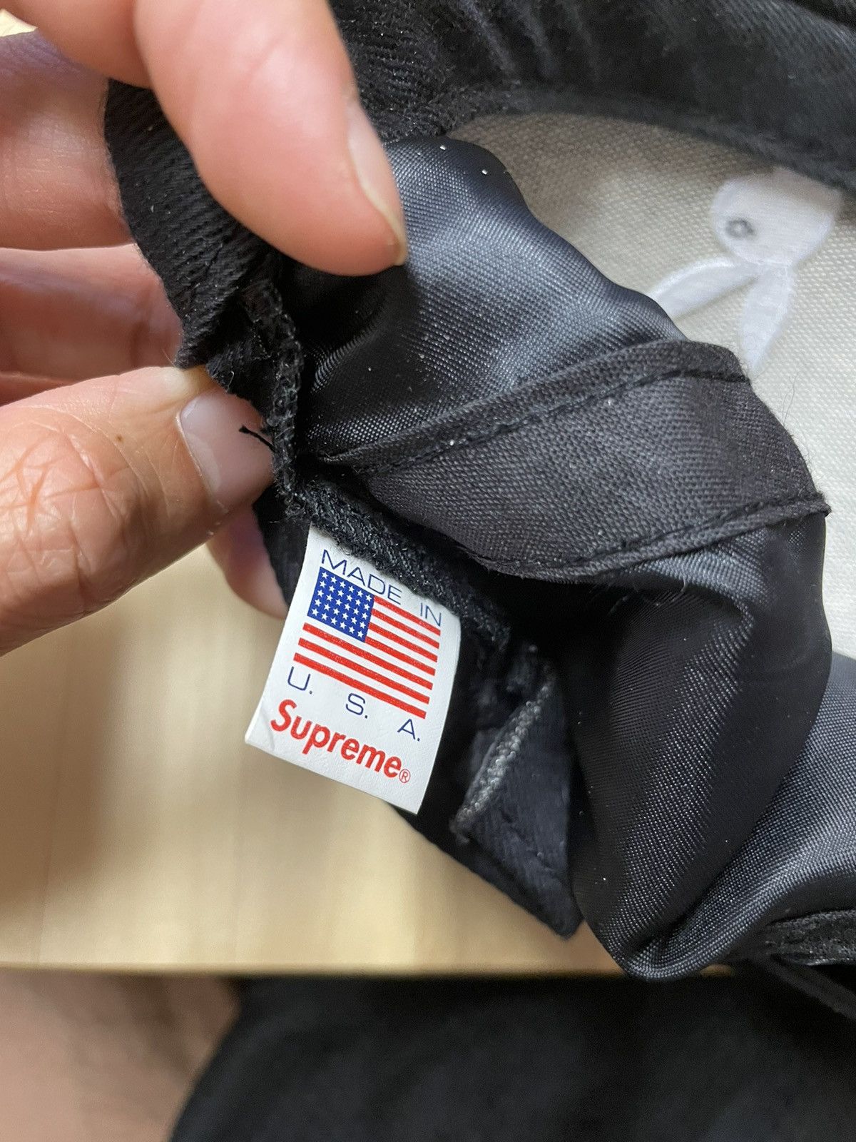 Playboy × Supreme SS16 Black Satin 5 Panel Snapback Cap Hat Size ONE SIZE - 3 Thumbnail