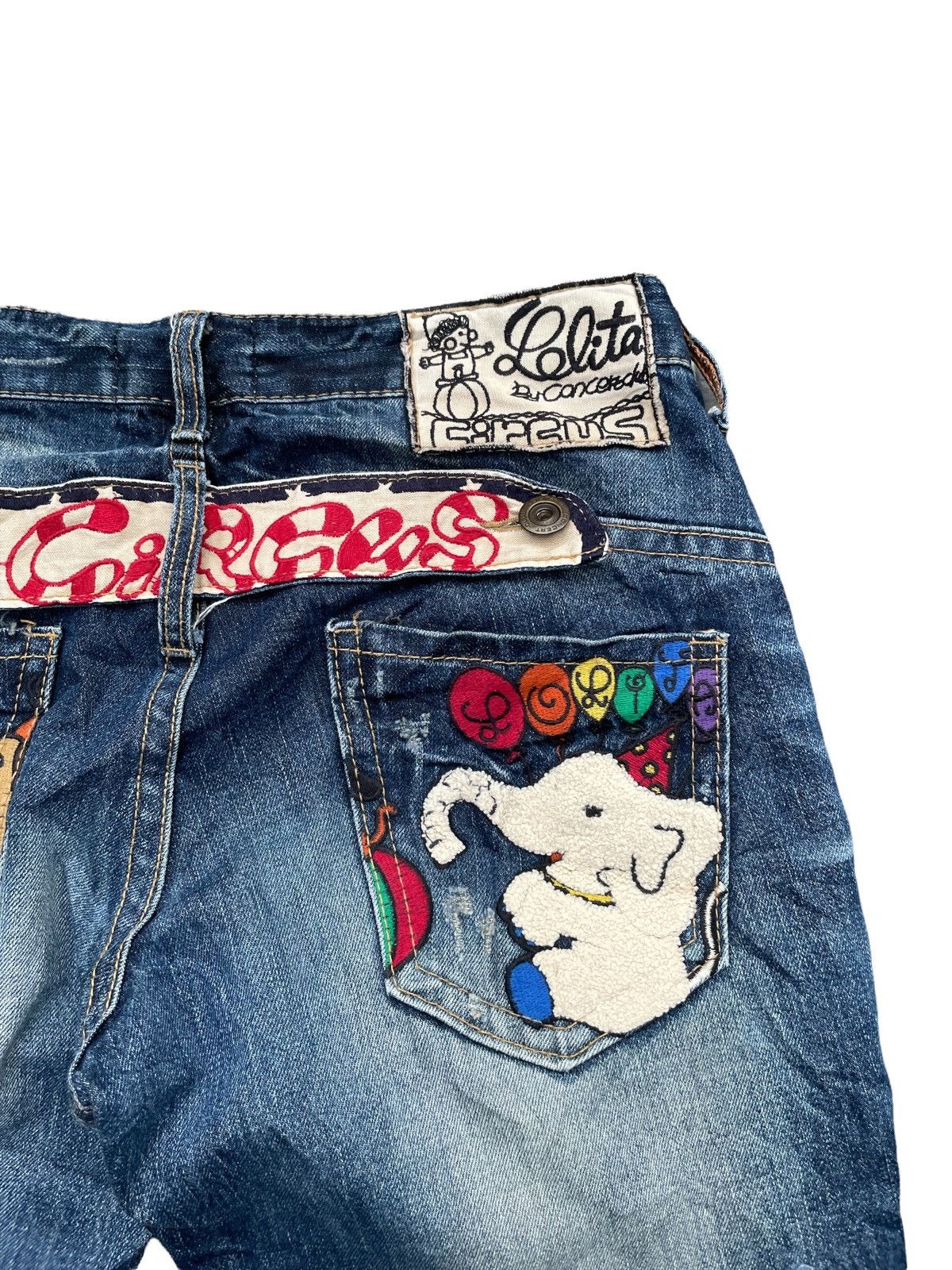 Japanese Brand Lolita Circus by Concert Club Custom Denim Size US 35 - 13 Thumbnail