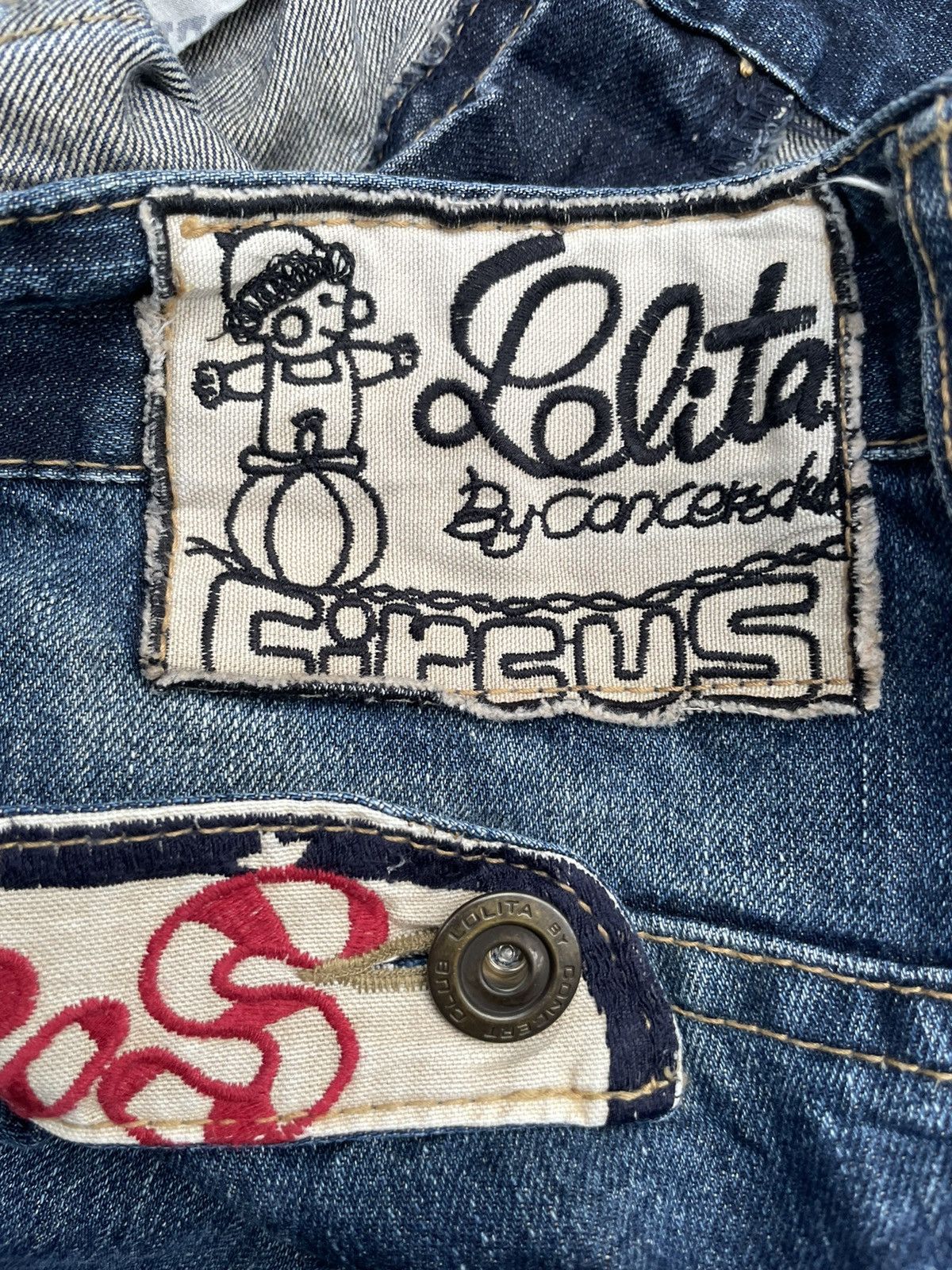 Japanese Brand Lolita Circus by Concert Club Custom Denim Size US 35 - 15 Thumbnail