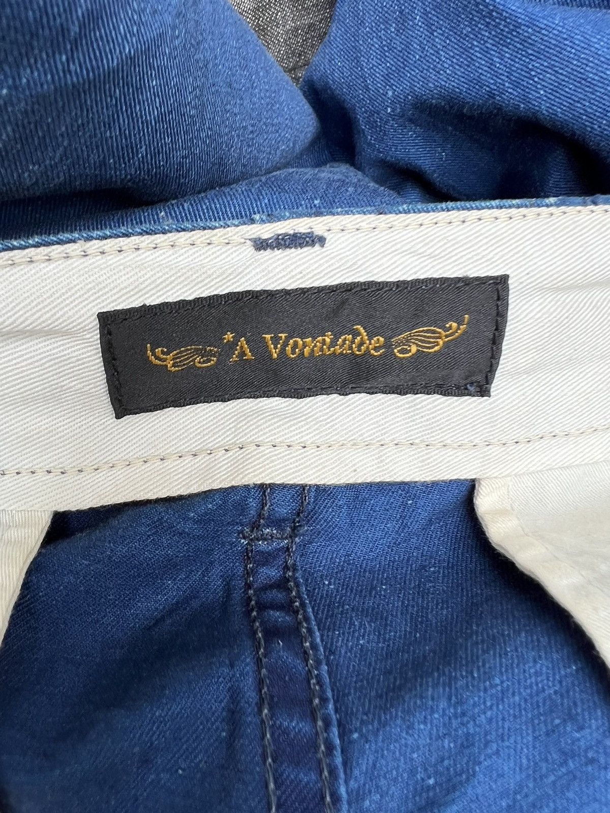 *A VONTADE A Vontade Japan Pure Indigo Chinos Trouser Pant Size US 29 - 14 Thumbnail