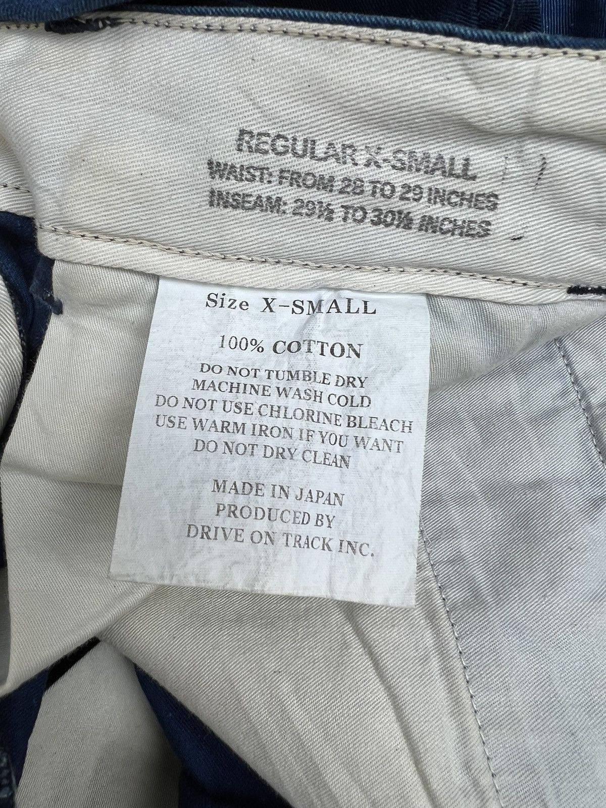 *A VONTADE A Vontade Japan Pure Indigo Chinos Trouser Pant Size US 29 - 15 Thumbnail
