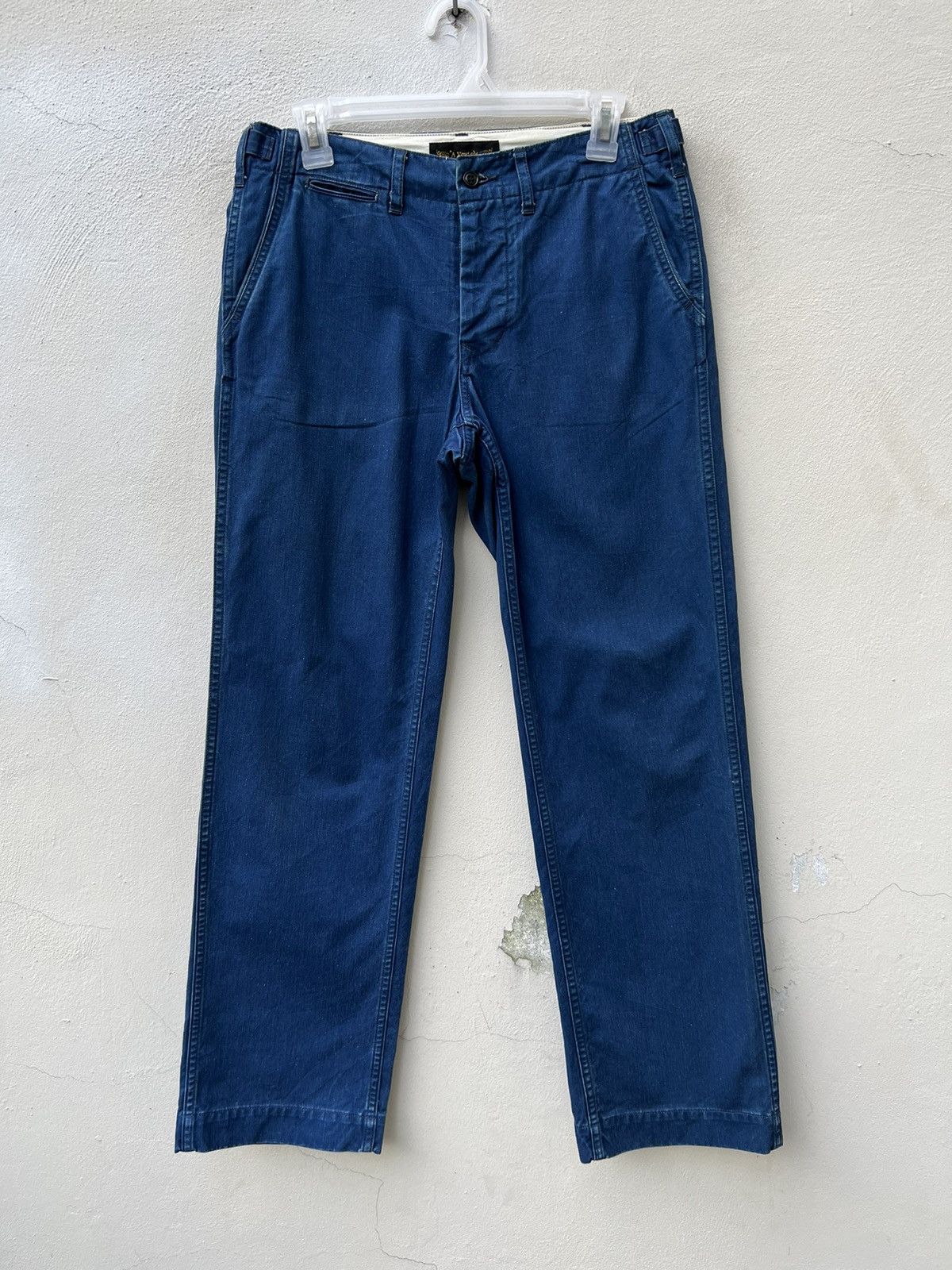 *A VONTADE A Vontade Japan Pure Indigo Chinos Trouser Pant Size US 29 - 3 Thumbnail