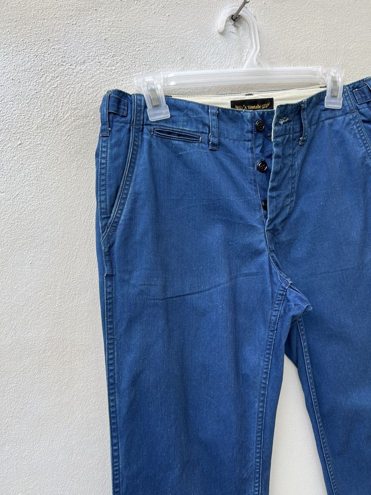 *A VONTADE A Vontade Japan Pure Indigo Chinos Trouser Pant Size US 29 - 5 Thumbnail