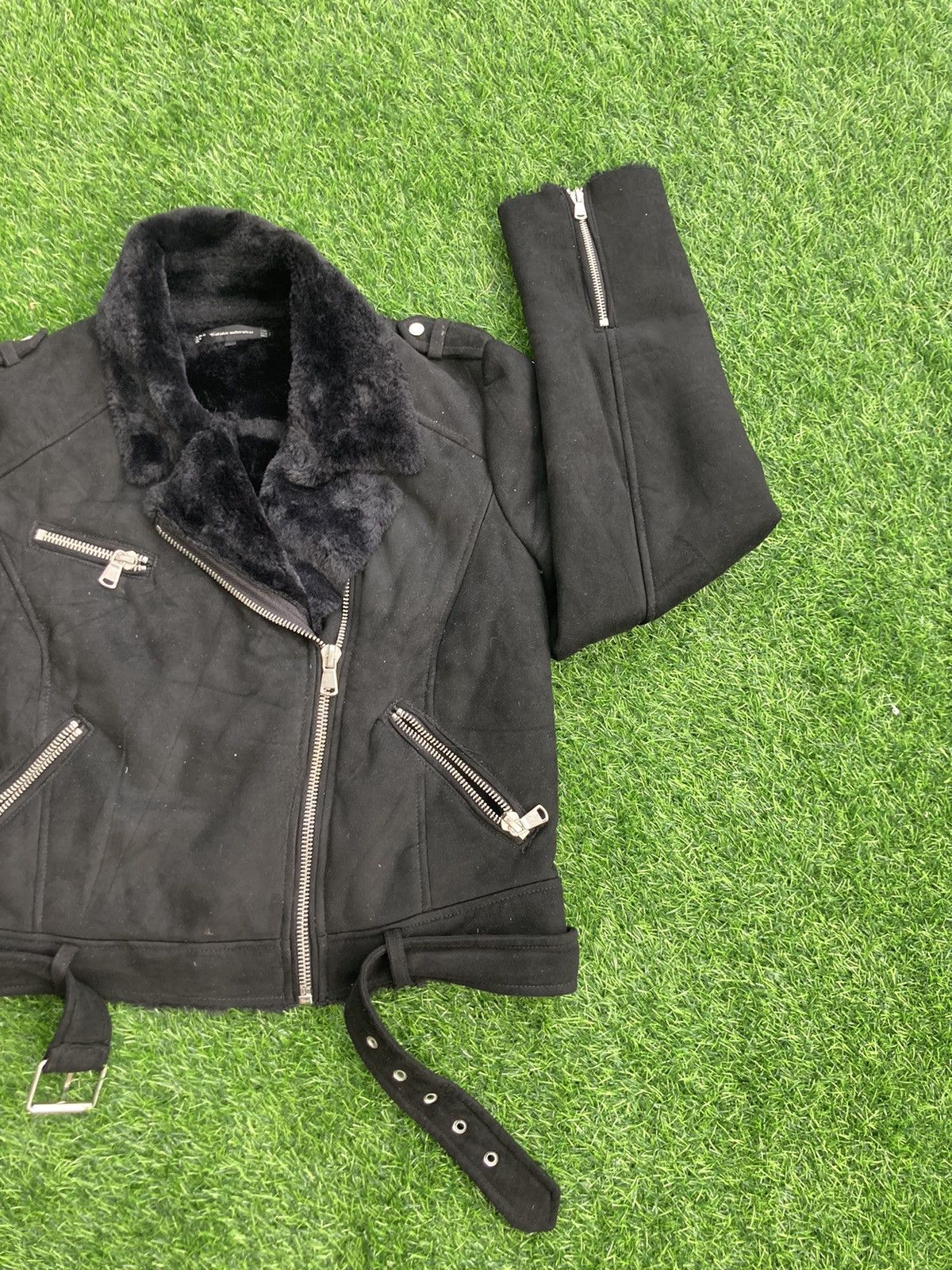 Zara ZARA DOUBLE COLLAR SHERPA LINING JACKET Size US M / EU 48-50 / 2 - 4 Thumbnail