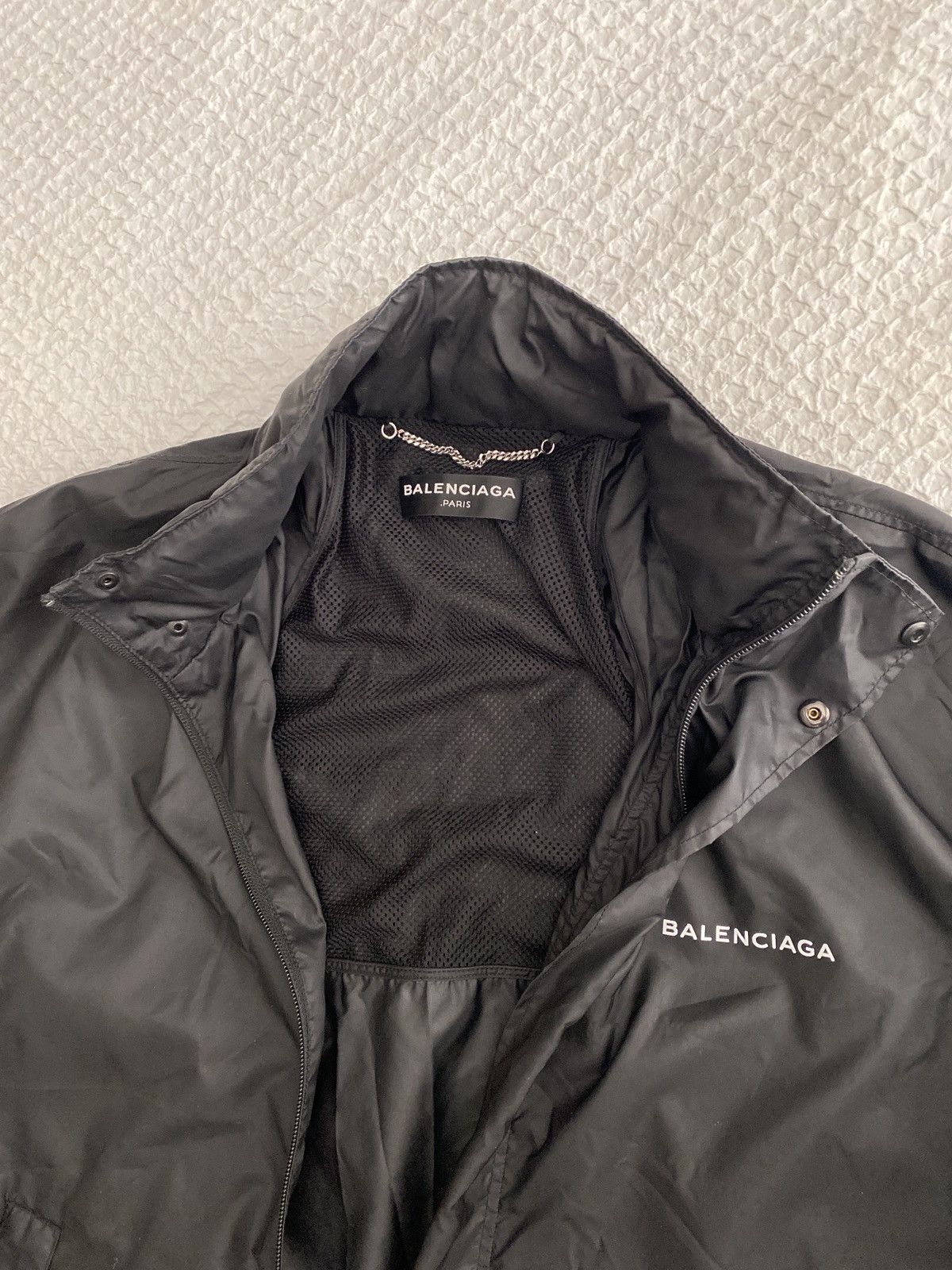Balenciaga Balenciaga Logo Black Jacket Size US M / EU 48-50 / 2 - 2 Thumbnail