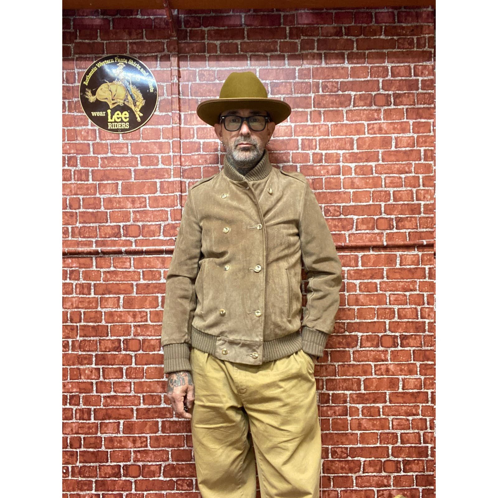 70's A & F Originals N.Y. suede leather bomber jacket size M