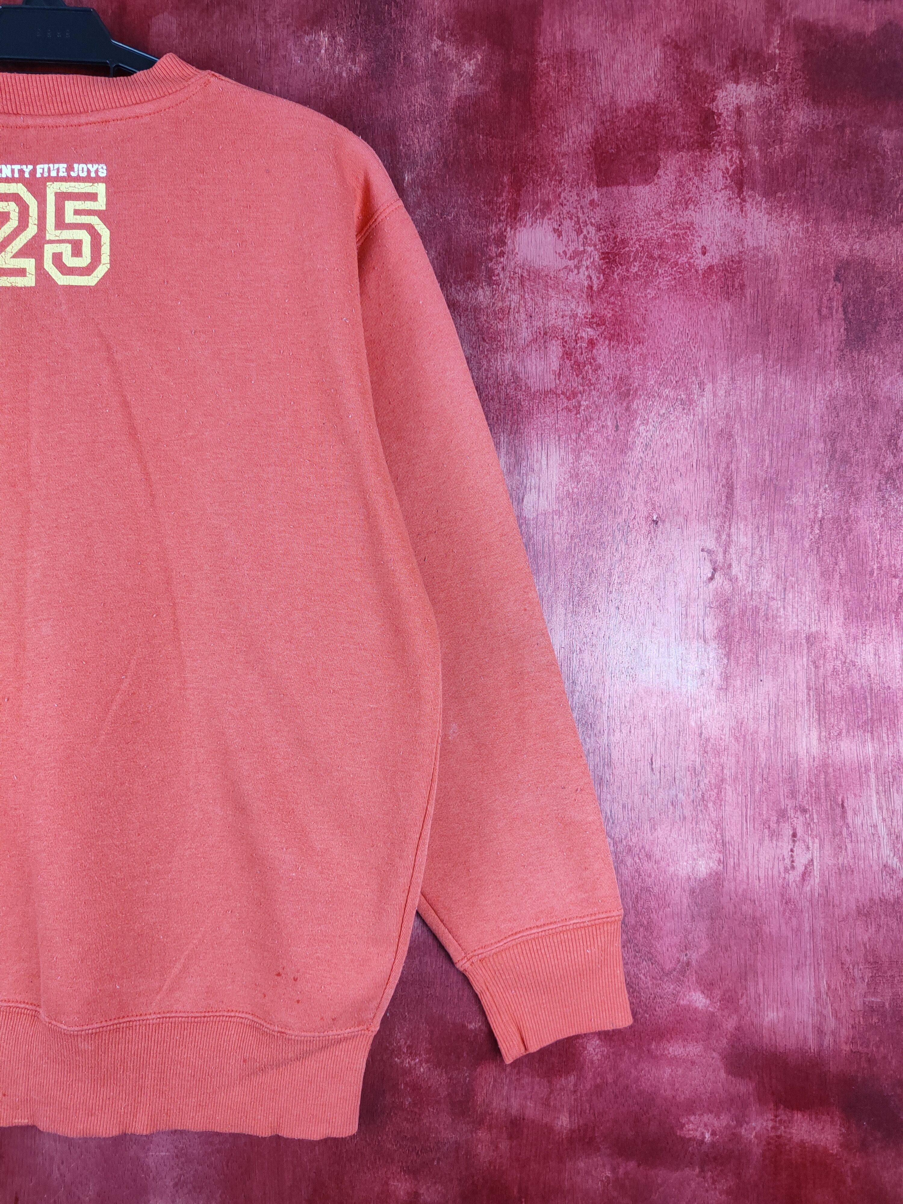 Japanese Brand Harvey Ball-Smiley Face Orange Sweatshirt #302B Size L / US 10 / IT 46 - 11 Thumbnail