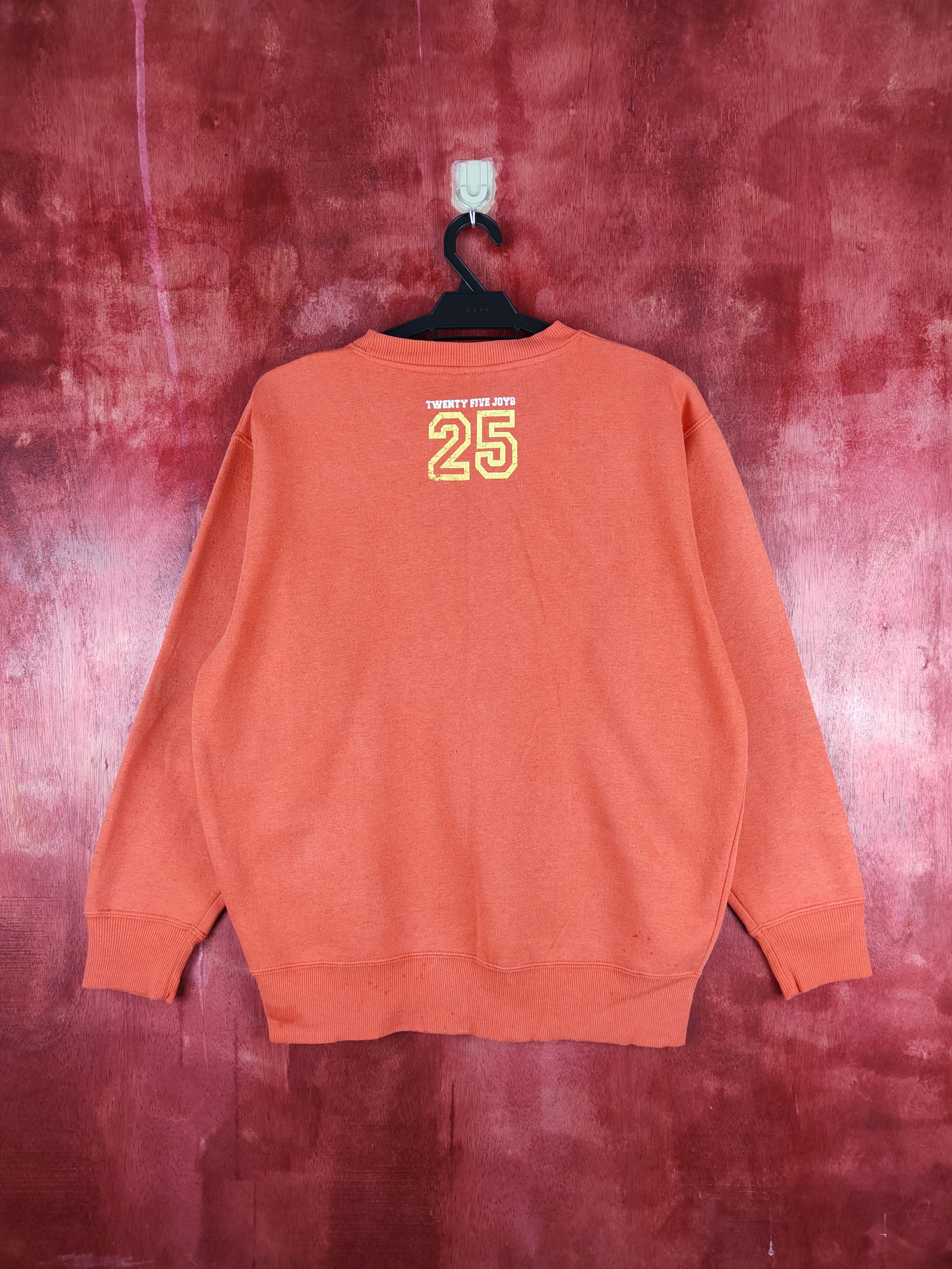 Japanese Brand Harvey Ball-Smiley Face Orange Sweatshirt #302B Size L / US 10 / IT 46 - 8 Thumbnail