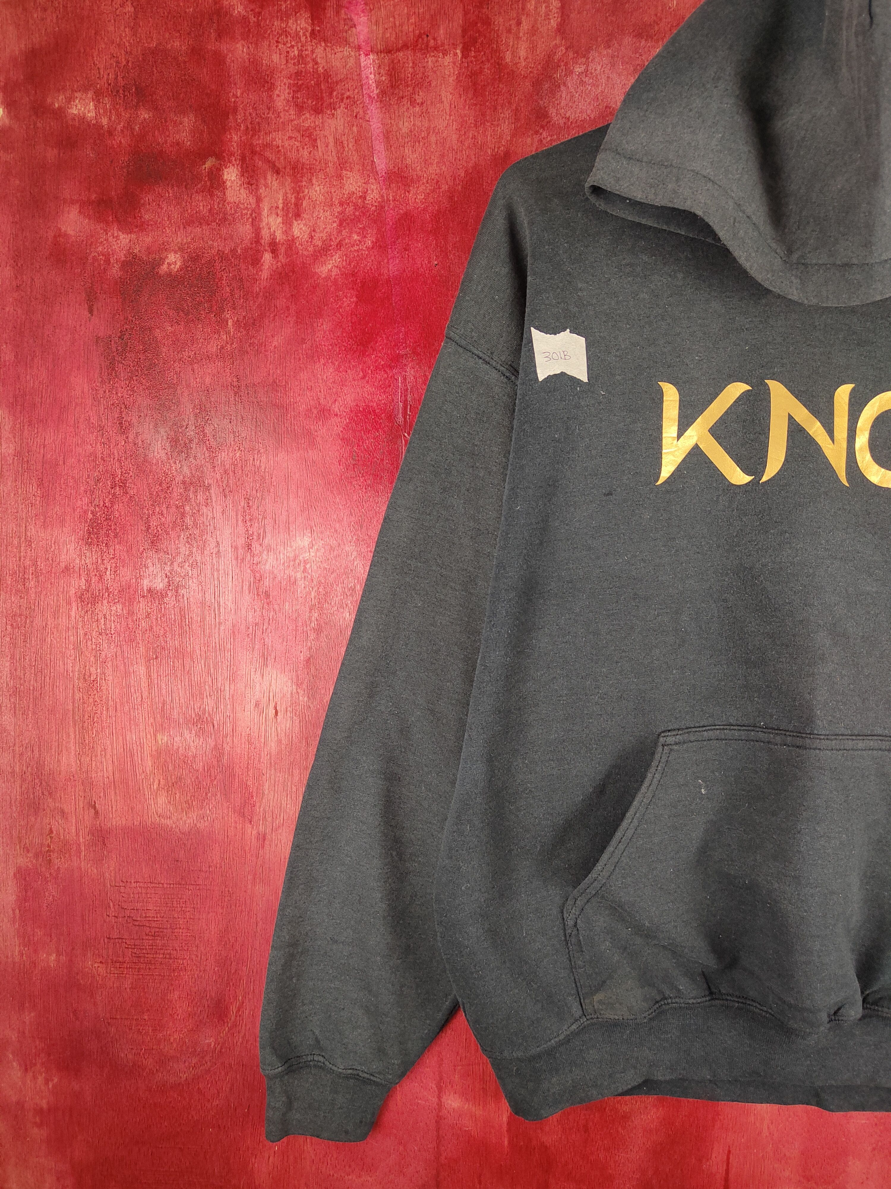 Japanese Brand Gildan-KNC Dark Blue Faded Hoodie Sweatshirt #301B Size US M / EU 48-50 / 2 - 3 Thumbnail