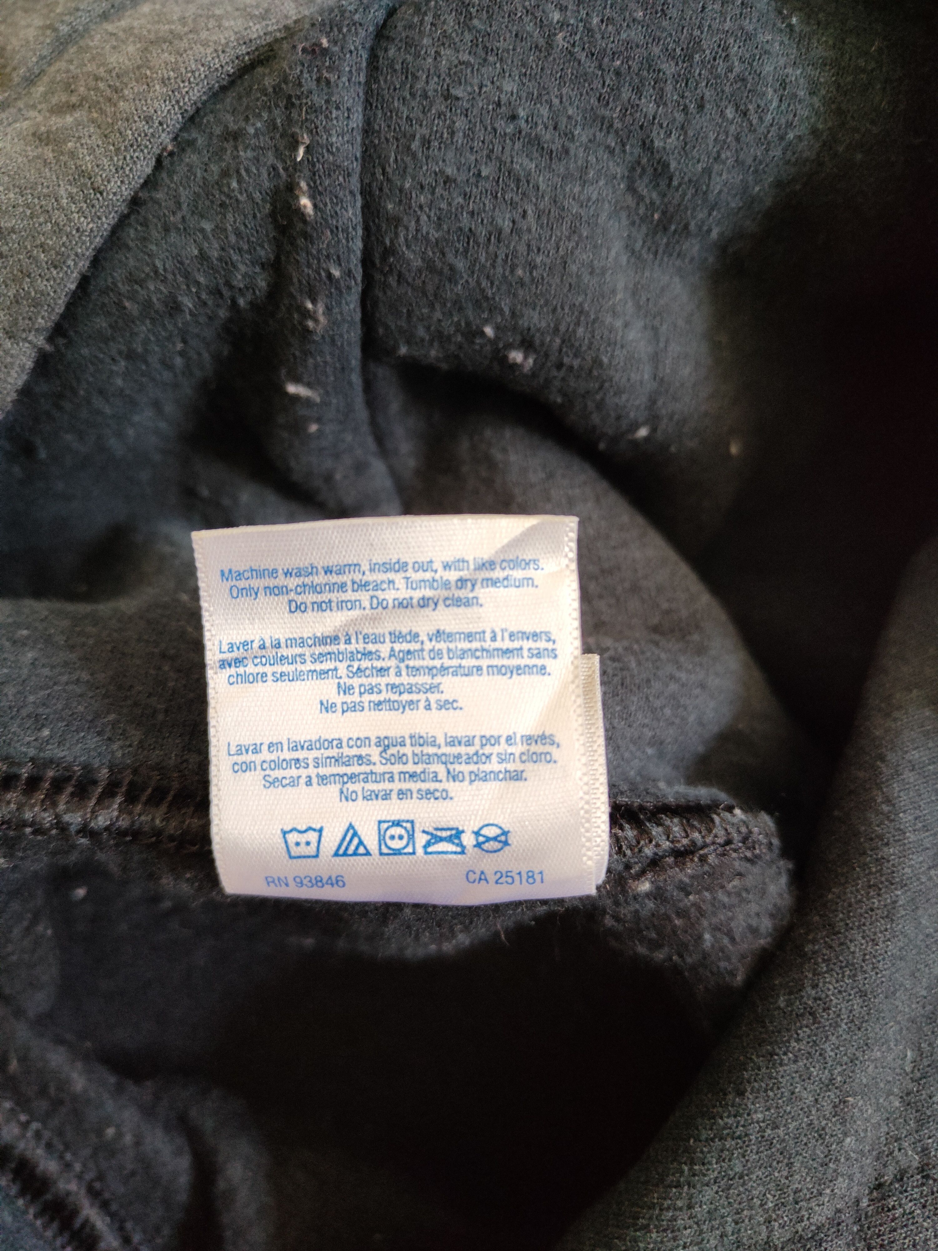 Japanese Brand Gildan-KNC Dark Blue Faded Hoodie Sweatshirt #301B Size US M / EU 48-50 / 2 - 10 Thumbnail