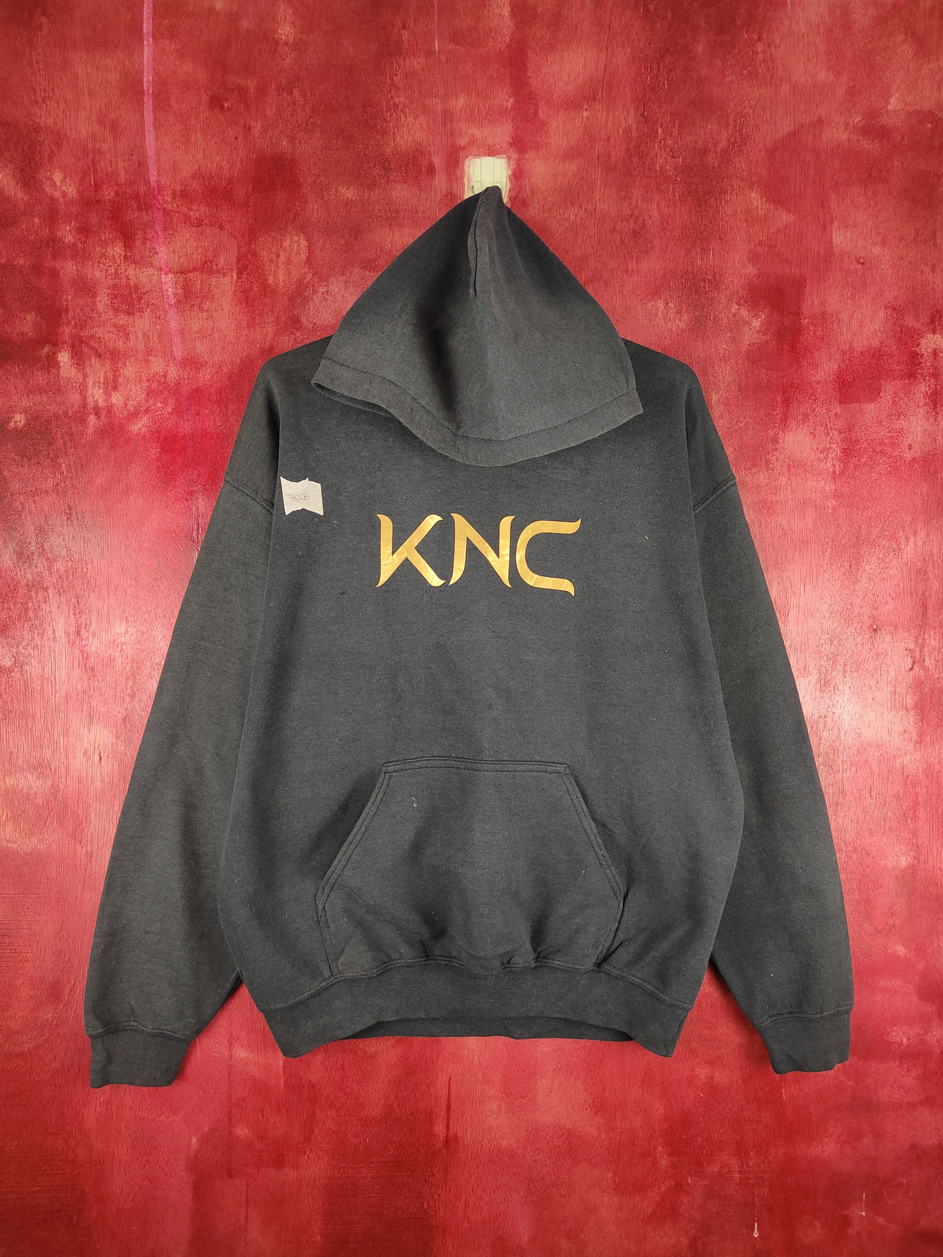 Japanese Brand Gildan-KNC Dark Blue Faded Hoodie Sweatshirt #301B Size US M / EU 48-50 / 2 - 1 Thumbnail