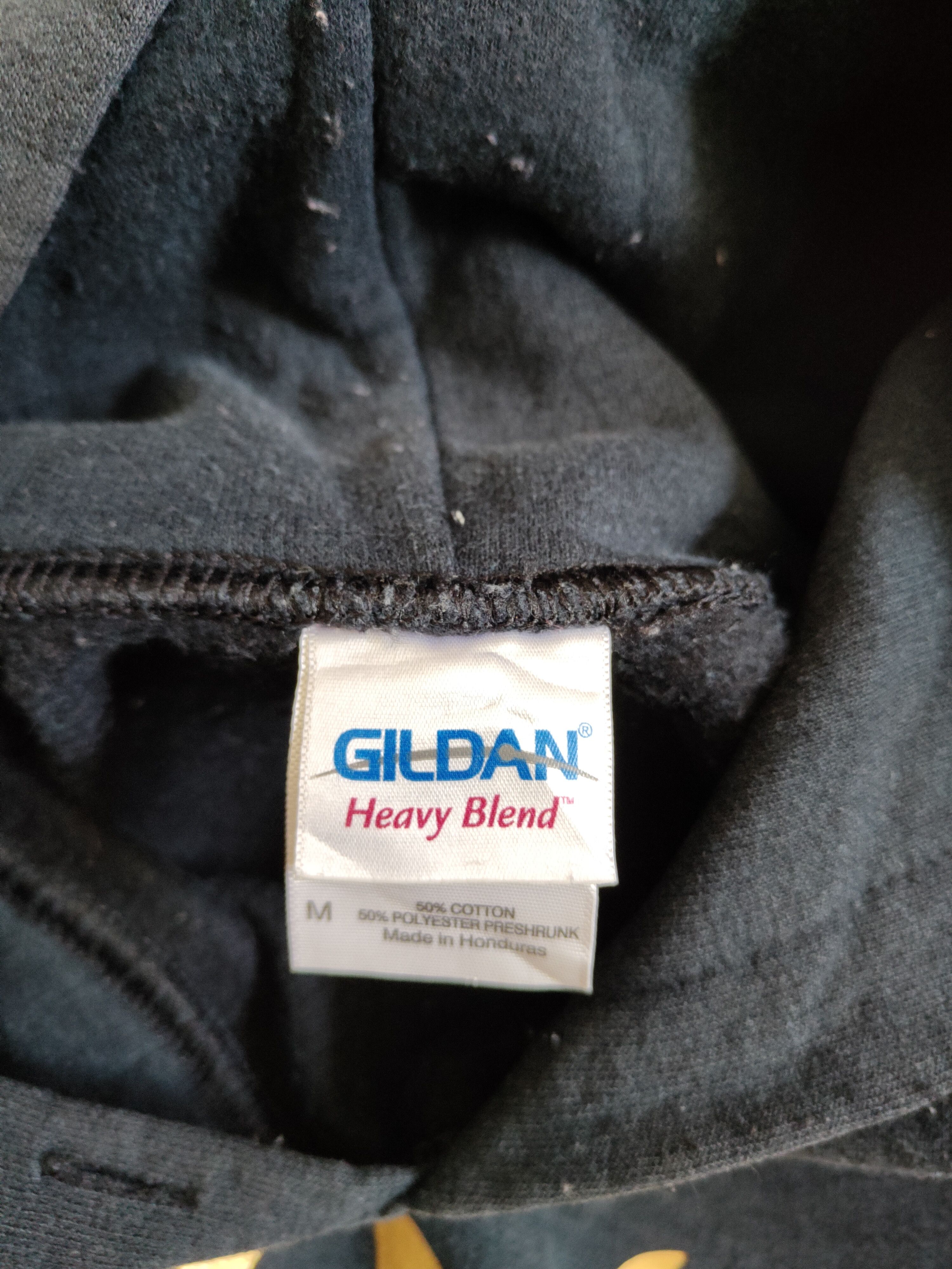 Japanese Brand Gildan-KNC Dark Blue Faded Hoodie Sweatshirt #301B Size US M / EU 48-50 / 2 - 11 Thumbnail