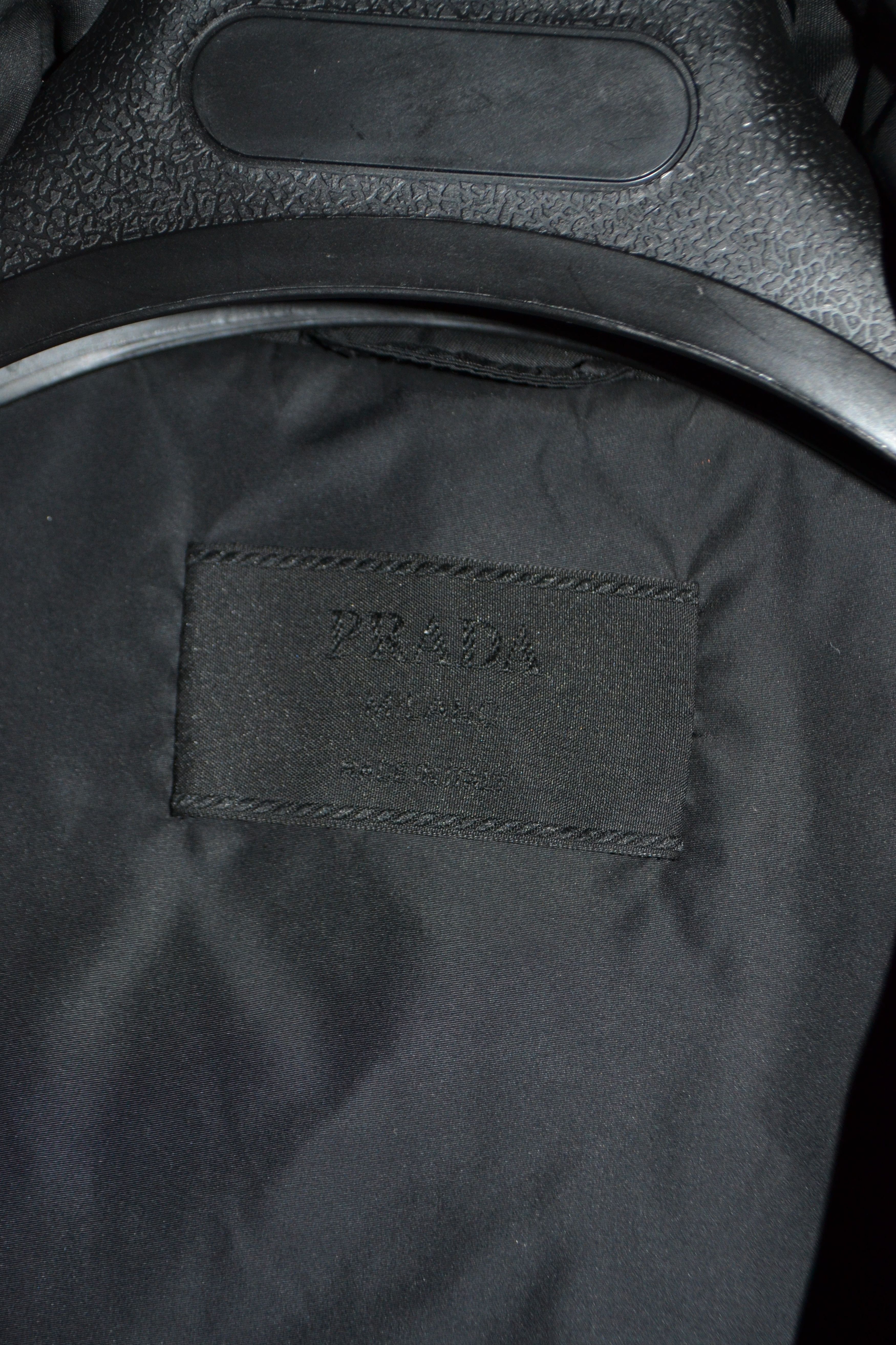 Prada Early 2000s Nylon Bomber Parka Coat Size US S / EU 44-46 / 1 - 6 Thumbnail