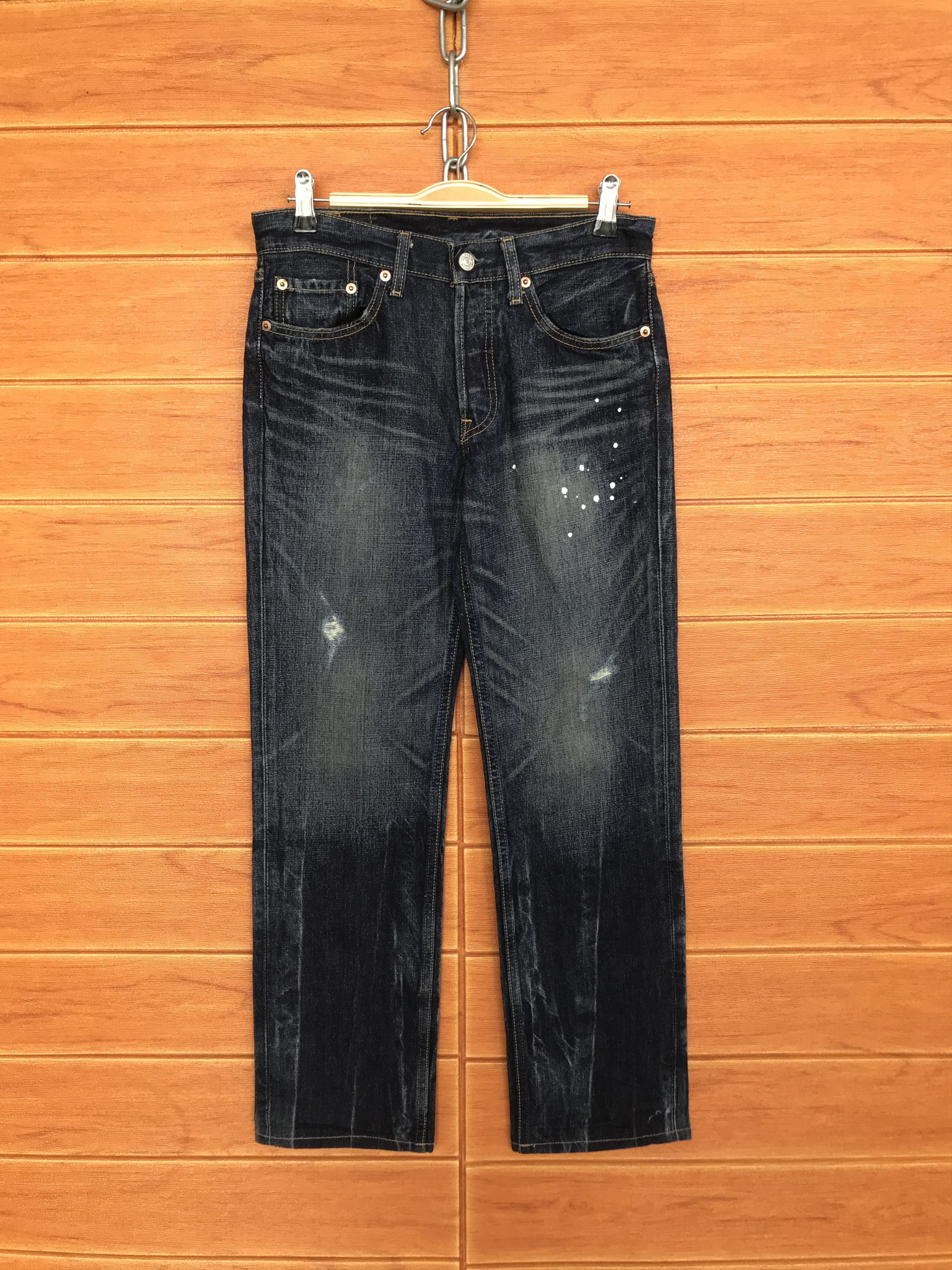 Levi's Vintage Levis 501 Clawmark Distressed Faded Denim Jeans Size US 29 - 2 Thumbnail