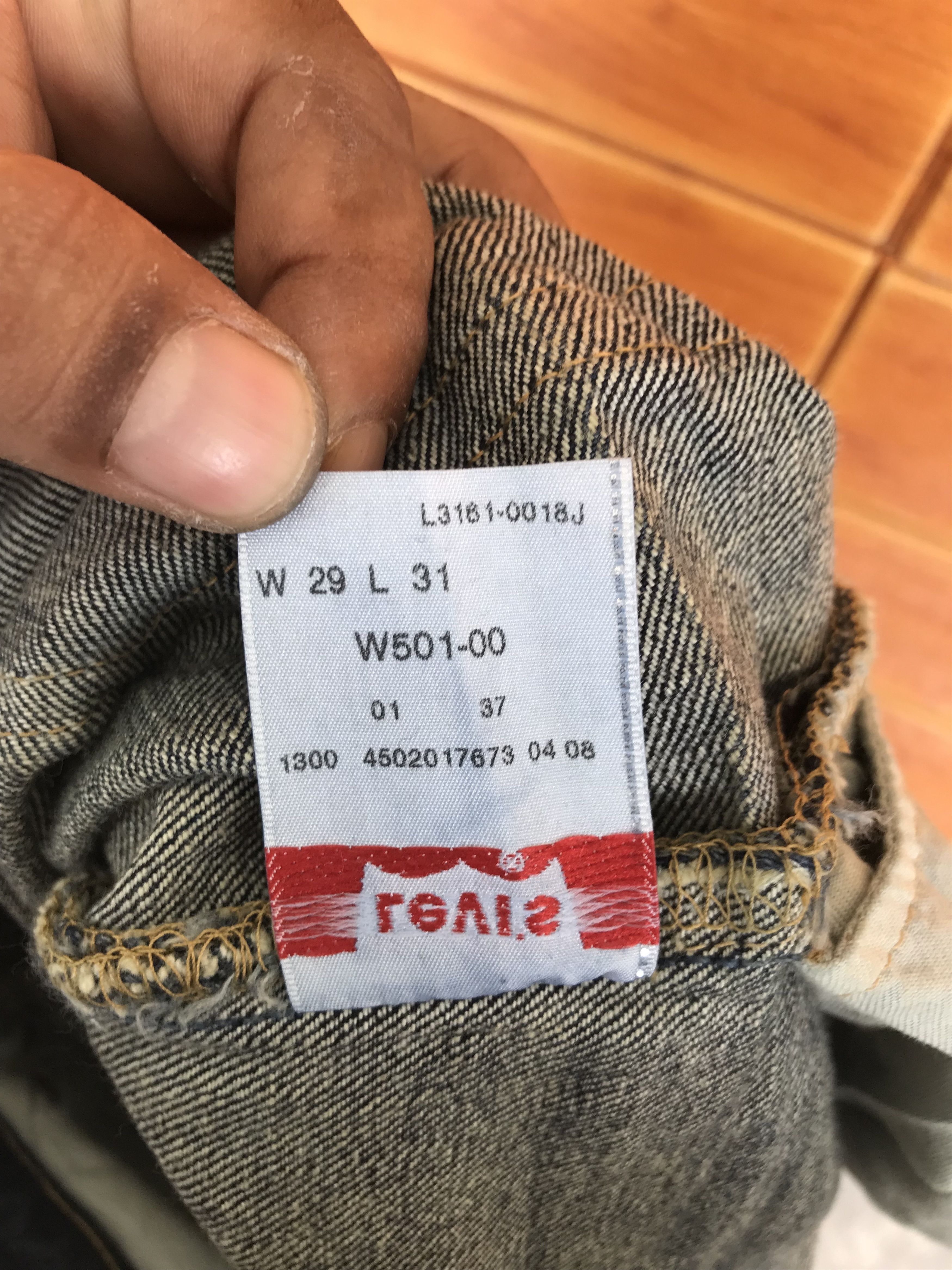 Levi's Vintage Levis 501 Clawmark Distressed Faded Denim Jeans Size US 29 - 24 Thumbnail