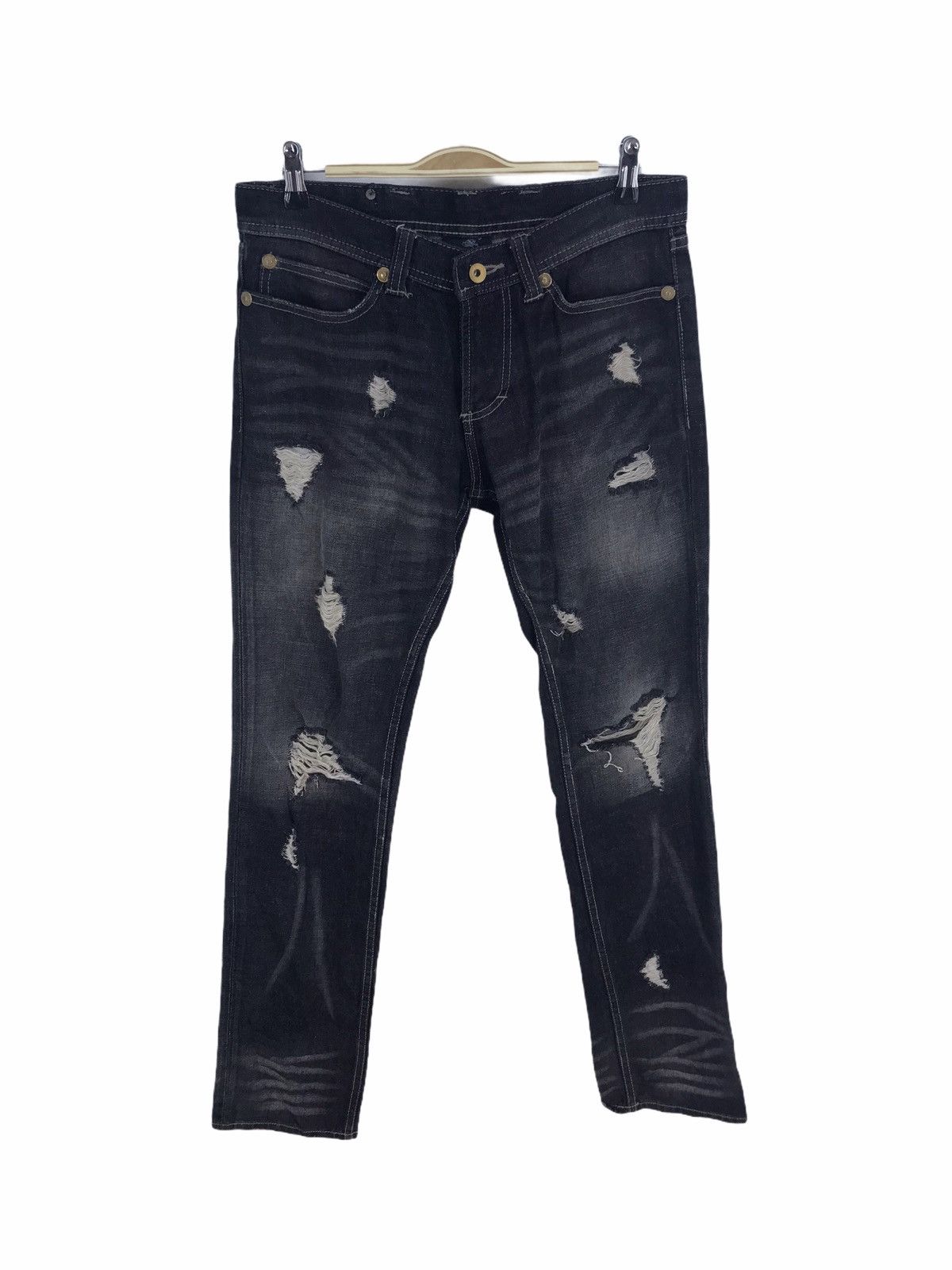 semanticdesign Semantic Design Japan Distressed Denim Jeans Ppfm Undercover Size US 32 / EU 48 - 2 Thumbnail