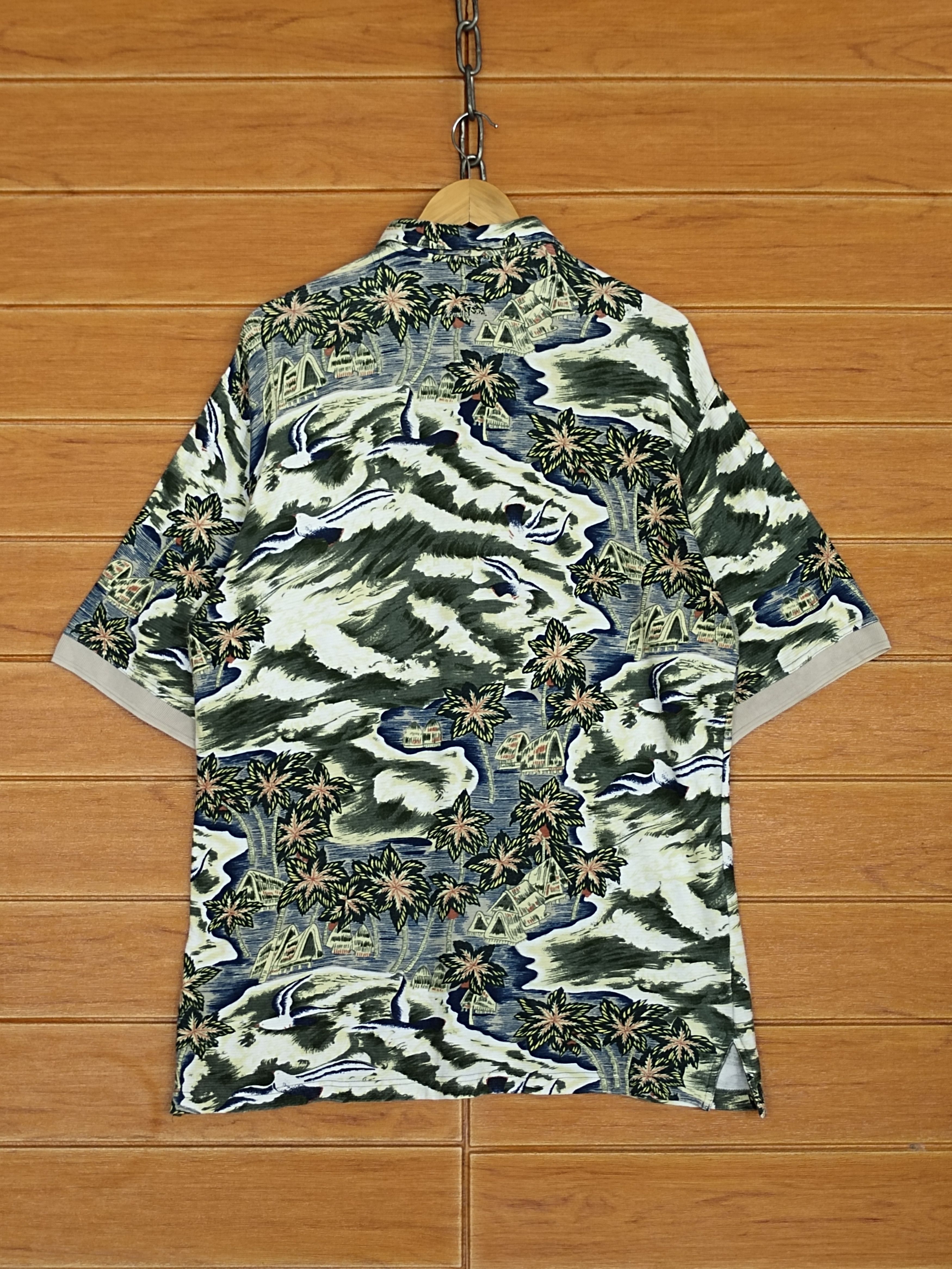 Tommy Bahama Vintage 90s TOMMY BAHAMA All Overprint Hawaiian Polo Shirt Size US S / EU 44-46 / 1 - 9 Thumbnail
