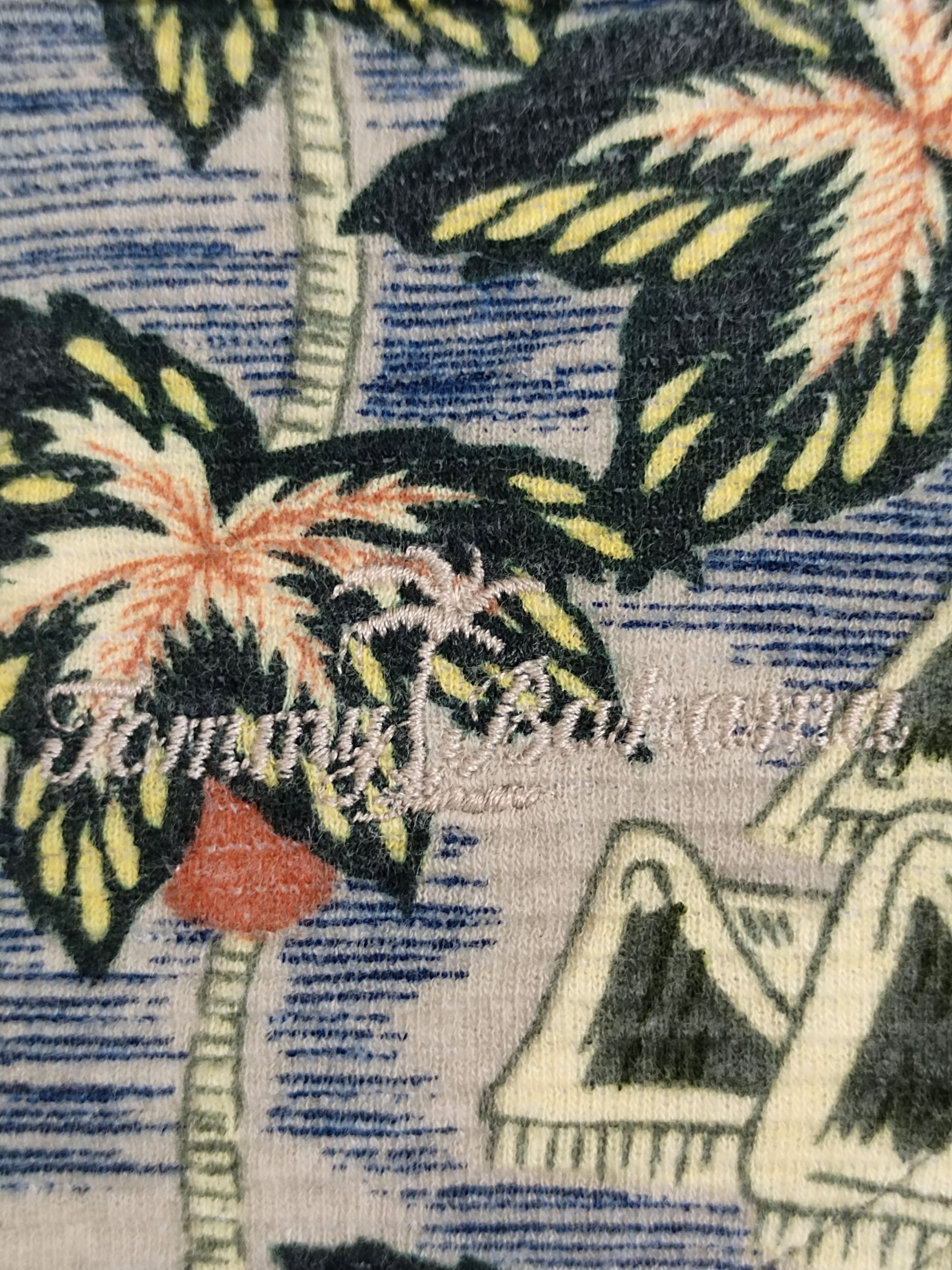 Tommy Bahama Vintage 90s TOMMY BAHAMA All Overprint Hawaiian Polo Shirt Size US S / EU 44-46 / 1 - 12 Thumbnail