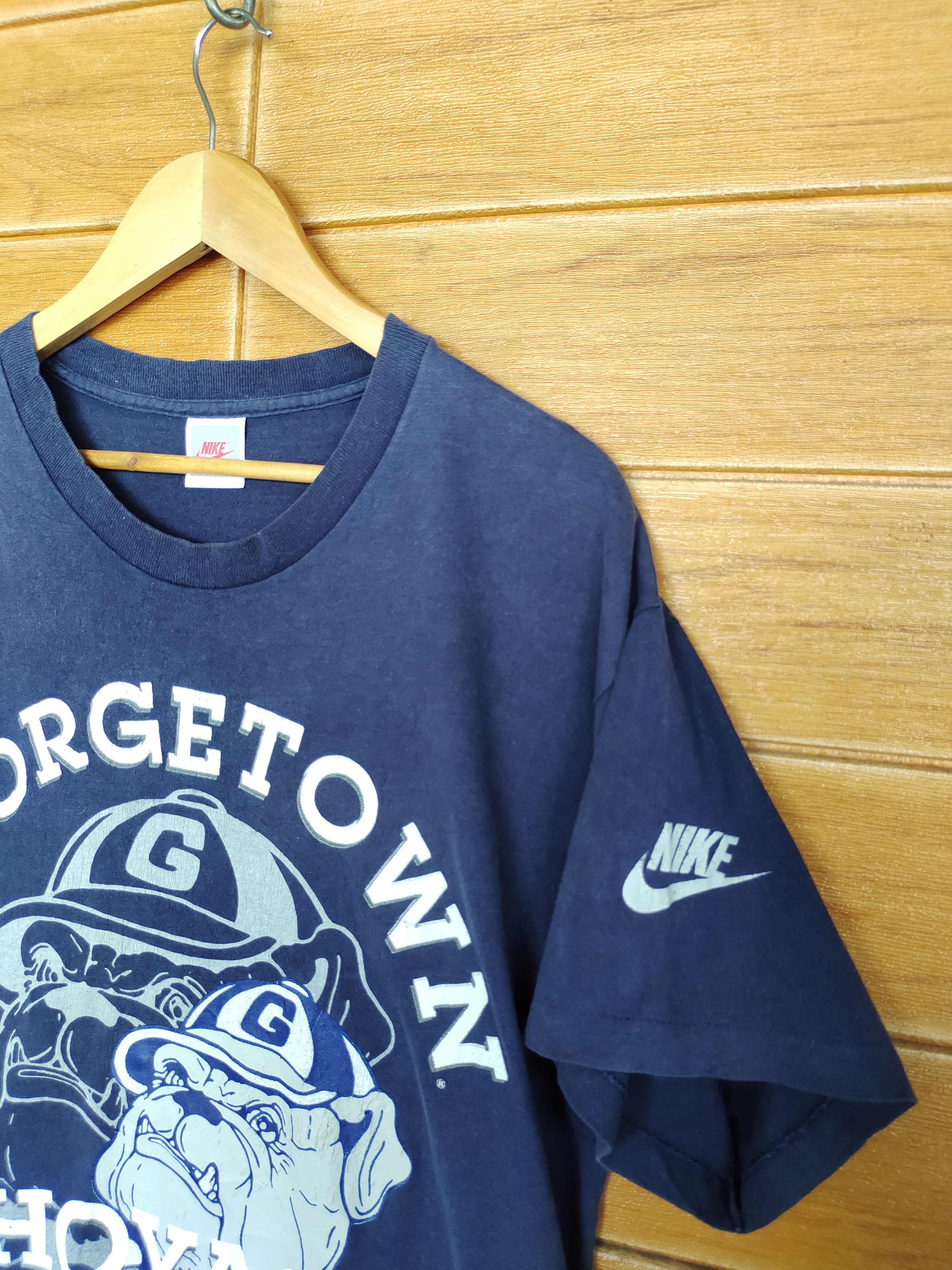 Nike Vintage 90s NIKE Georgetown Hoyas Ncaa T Shirt Size US M / EU 48-50 / 2 - 2 Thumbnail