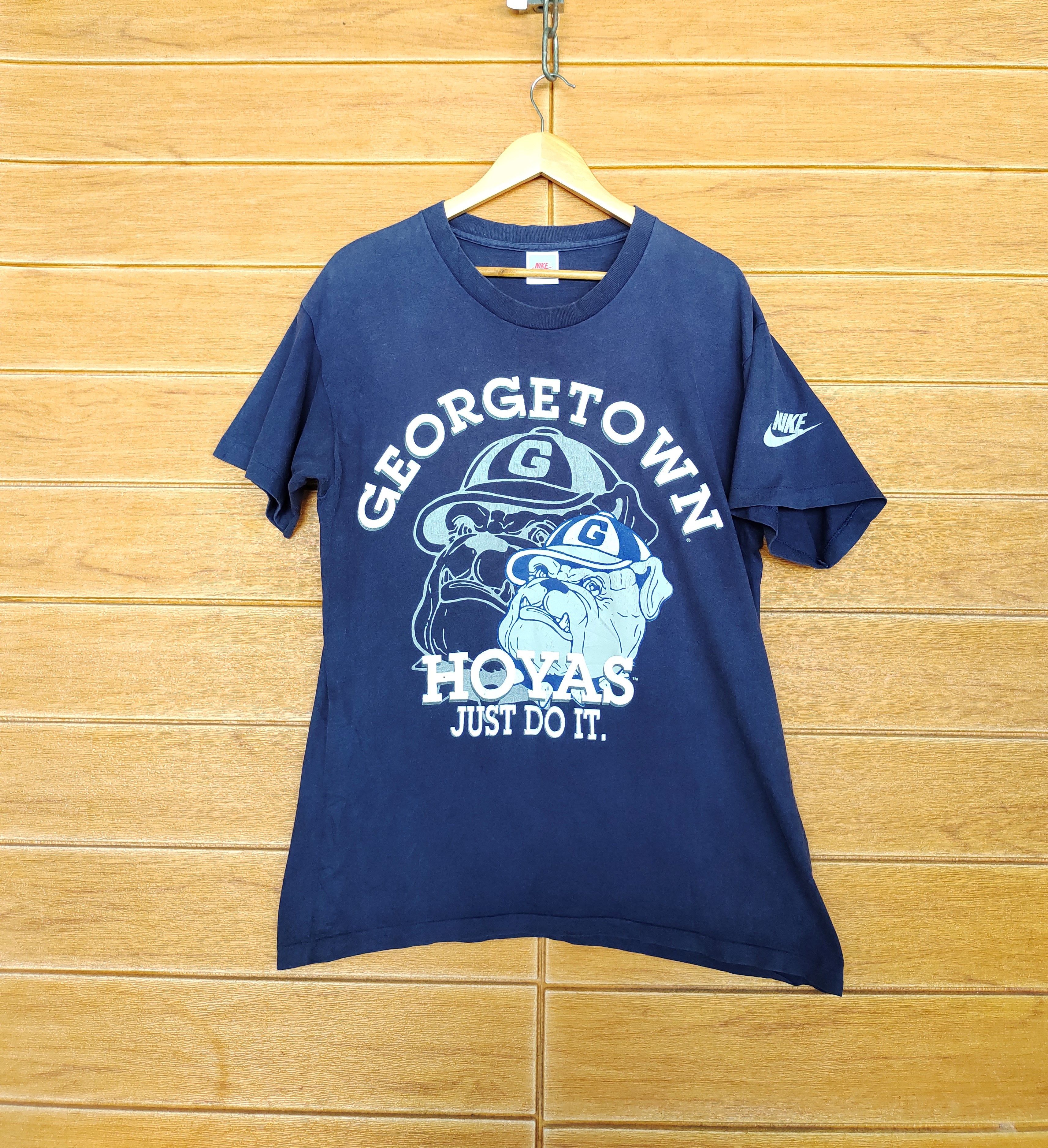 Nike Vintage 90s NIKE Georgetown Hoyas Ncaa T Shirt Size US M / EU 48-50 / 2 - 1 Thumbnail