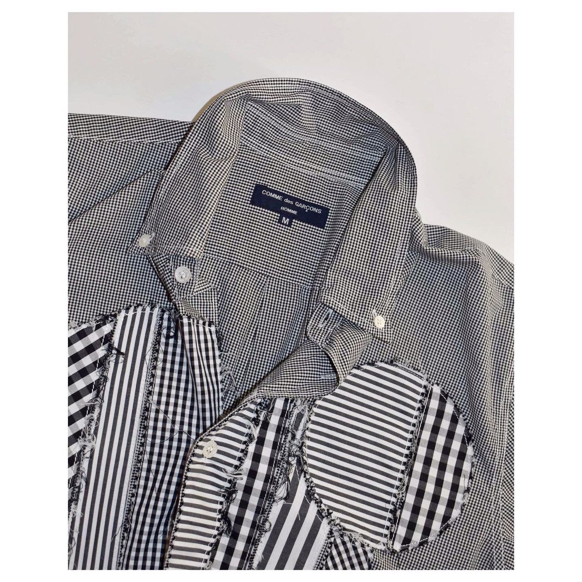 Comme des Garcons Homme COMME des GARÇONS HOMME patchwork short sleeves shirt Size US M / EU 48-50 / 2 - 3 Thumbnail