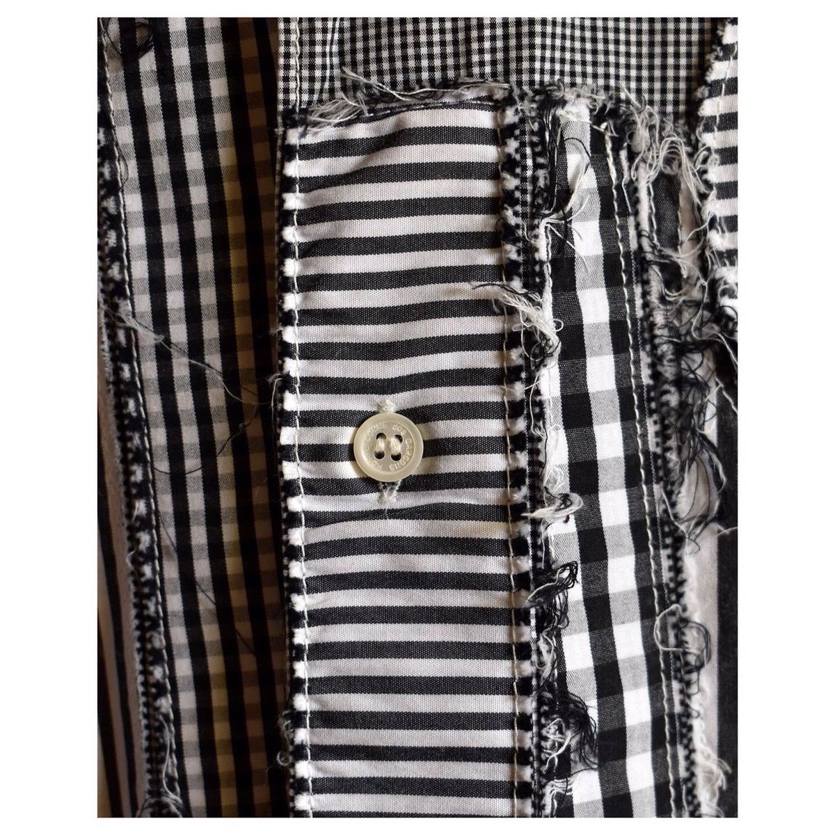 Comme des Garcons Homme COMME des GARÇONS HOMME patchwork short sleeves shirt Size US M / EU 48-50 / 2 - 5 Thumbnail
