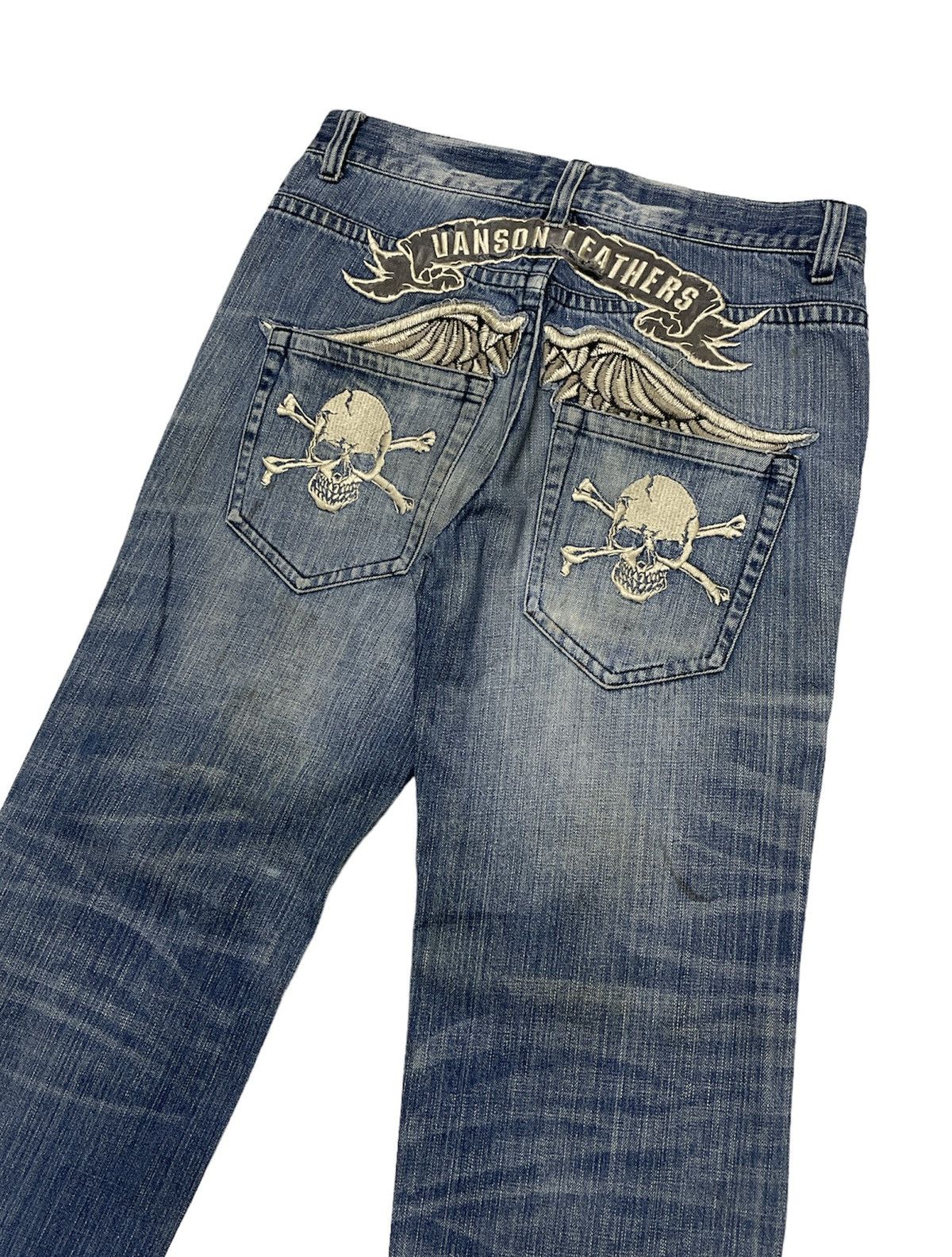 Vanson Leathers Vintage Vanson Leather Distressed Jeans Size US 32 / EU 48 - 1 Thumbnail