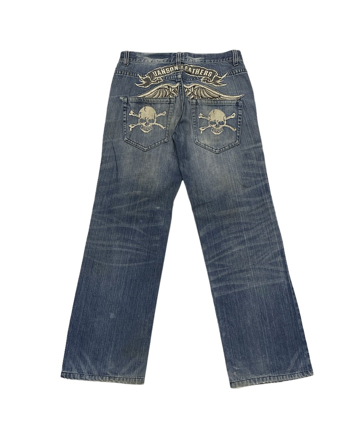 Vanson Leathers Vintage Vanson Leather Distressed Jeans Size US 32 / EU 48 - 2 Thumbnail