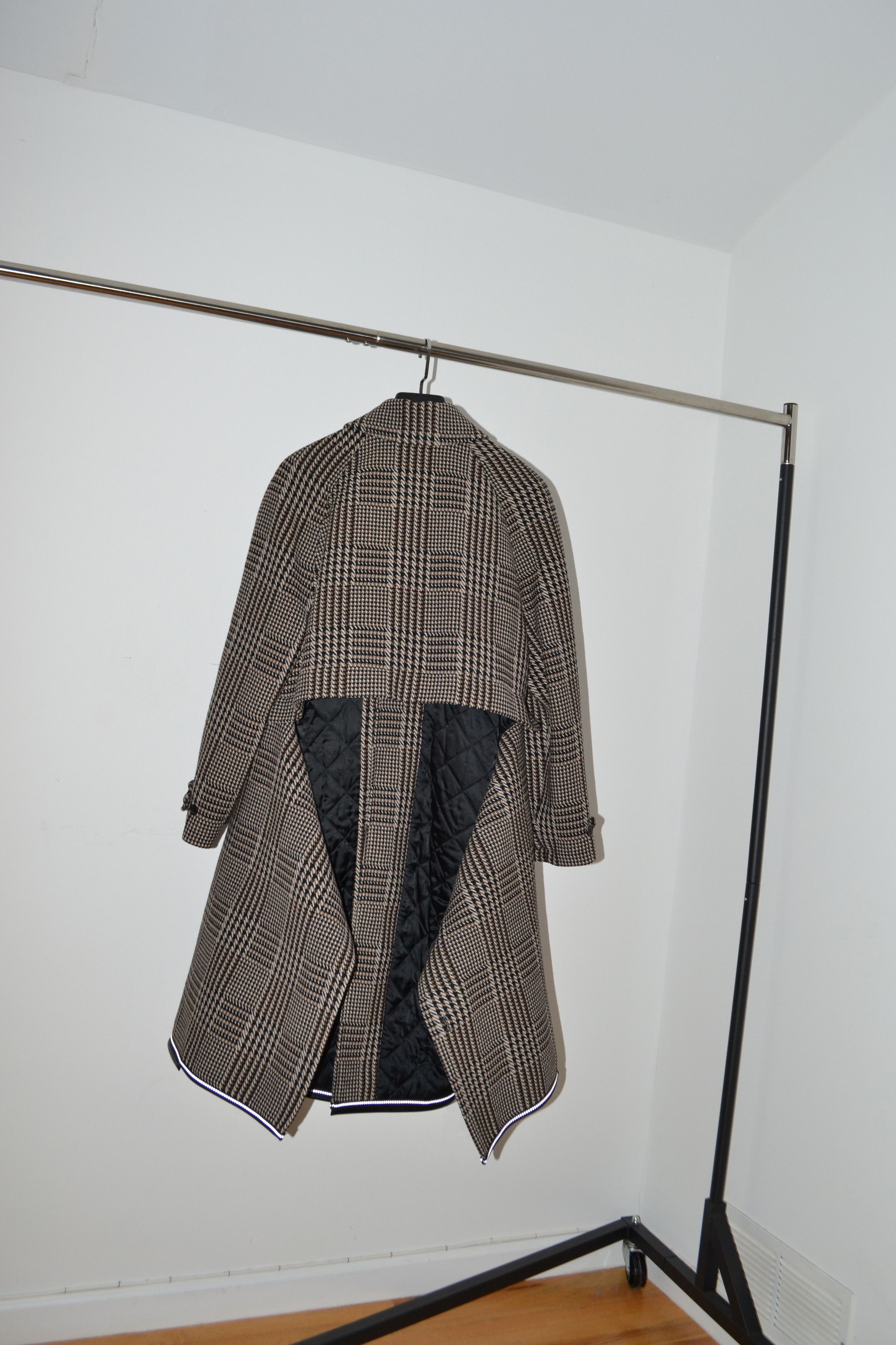 Balenciaga Balenciaga Pre-Fall 2018 3M Piping Plaid Houndstooth Coat Size US M / EU 48-50 / 2 - 6 Thumbnail