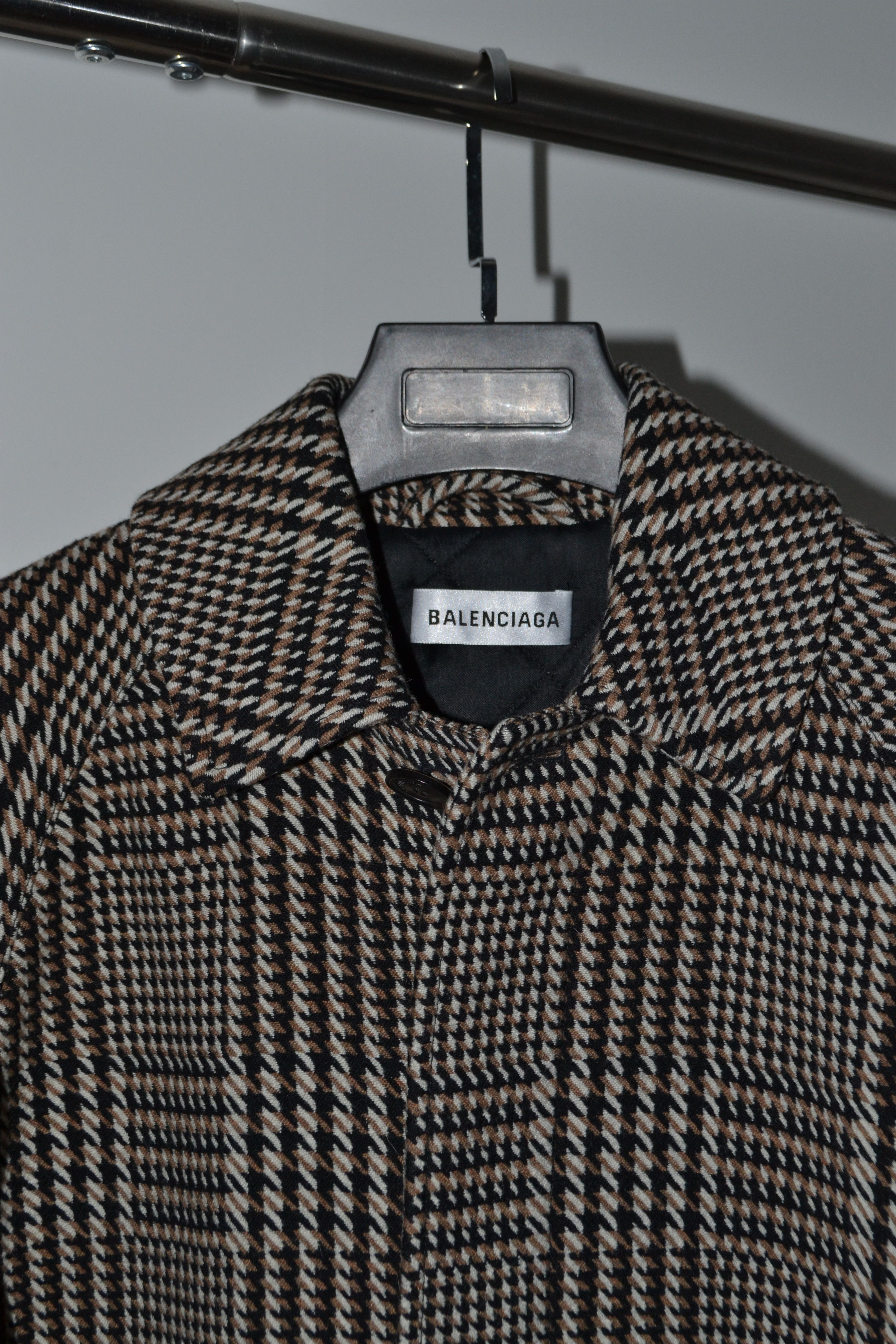 Balenciaga Balenciaga Pre-Fall 2018 3M Piping Plaid Houndstooth Coat Size US M / EU 48-50 / 2 - 3 Thumbnail