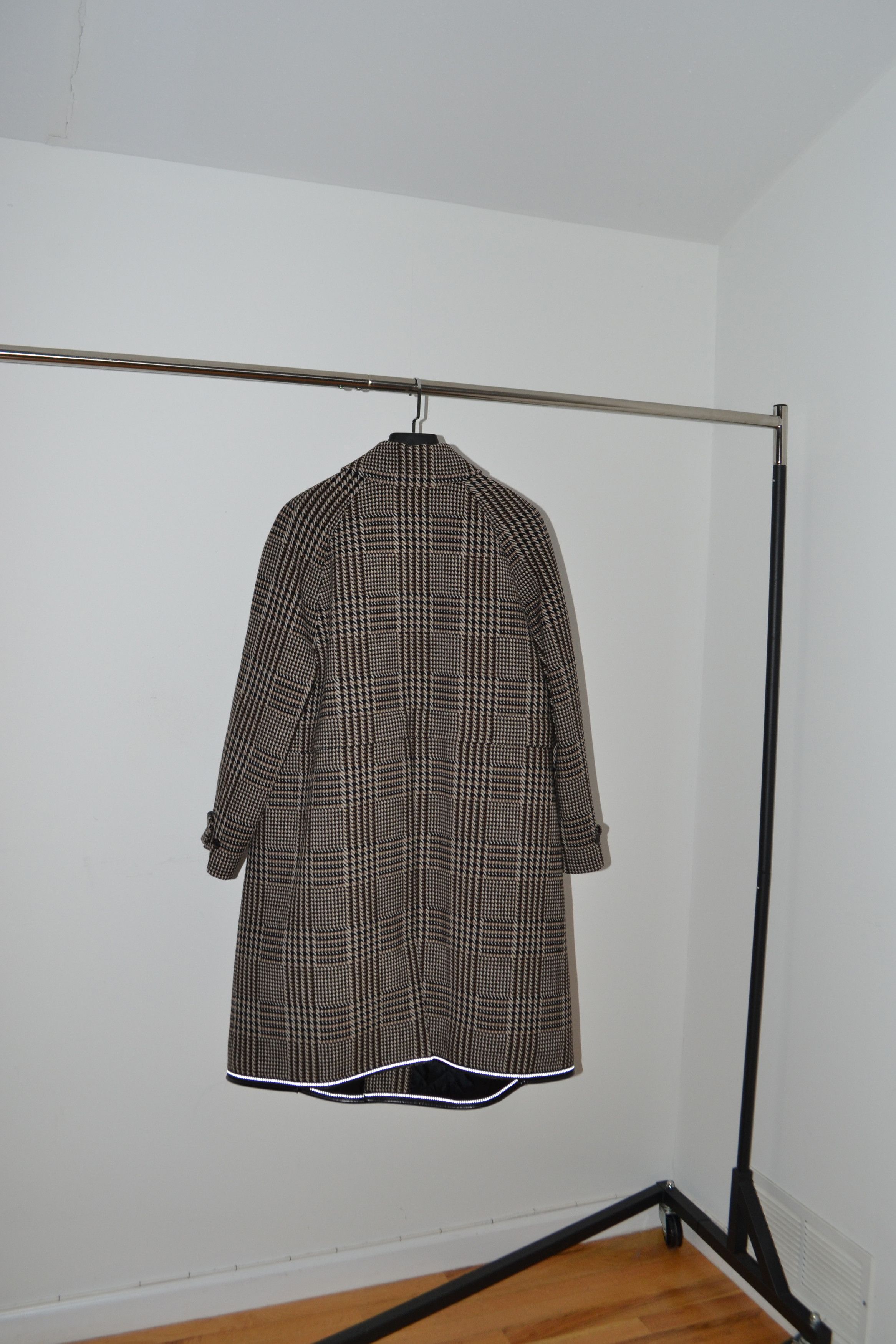 Balenciaga Balenciaga Pre-Fall 2018 3M Piping Plaid Houndstooth Coat Size US M / EU 48-50 / 2 - 4 Thumbnail