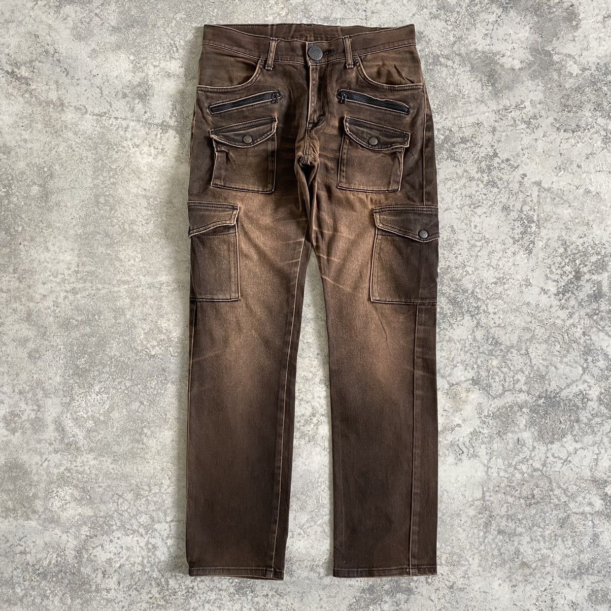 Lee Vintage Lee Riders Low Rise Slim Faded Tan Cargo Pants Size US 30 / EU 46 - 1 Thumbnail
