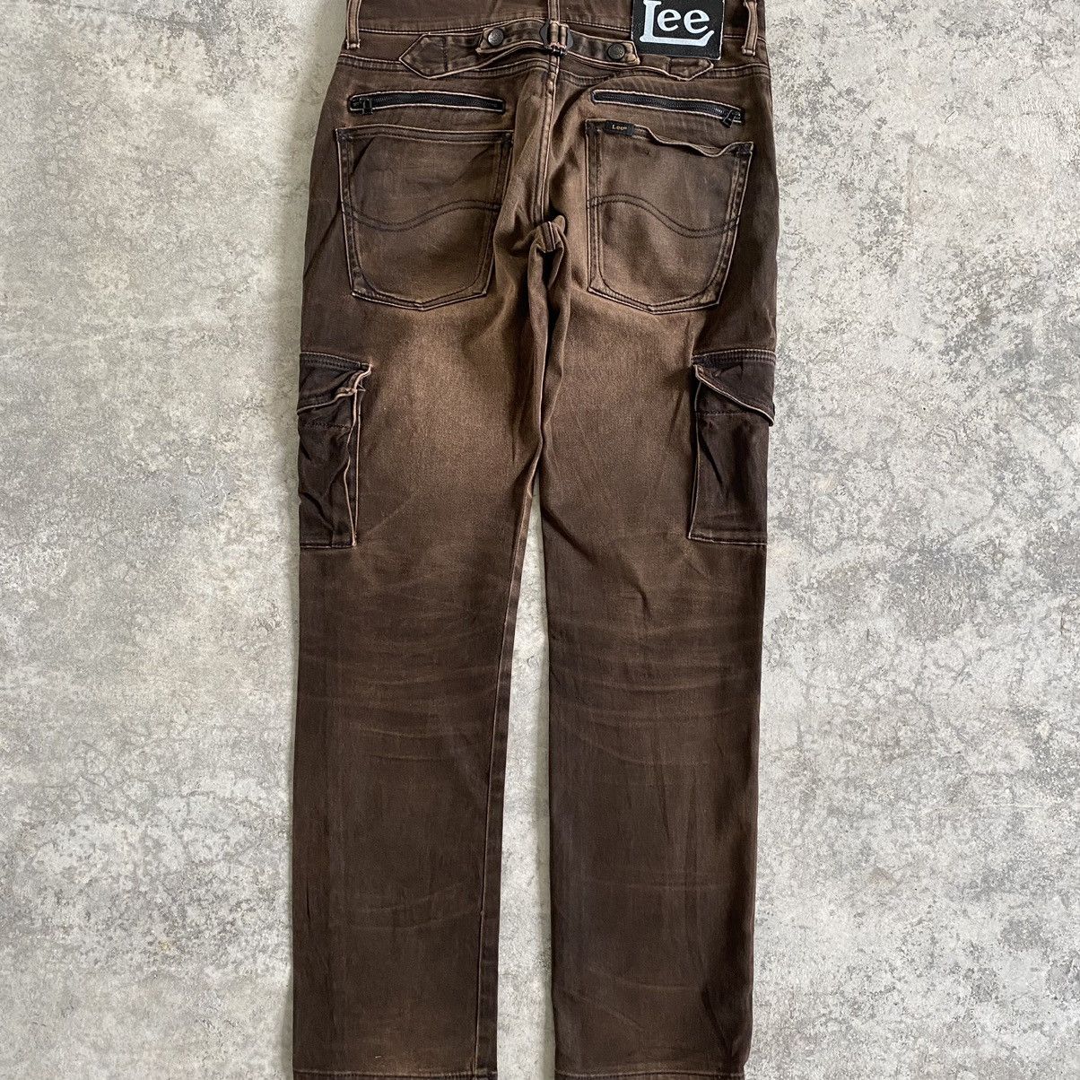 Lee Vintage Lee Riders Low Rise Slim Faded Tan Cargo Pants Size US 30 / EU 46 - 12 Thumbnail