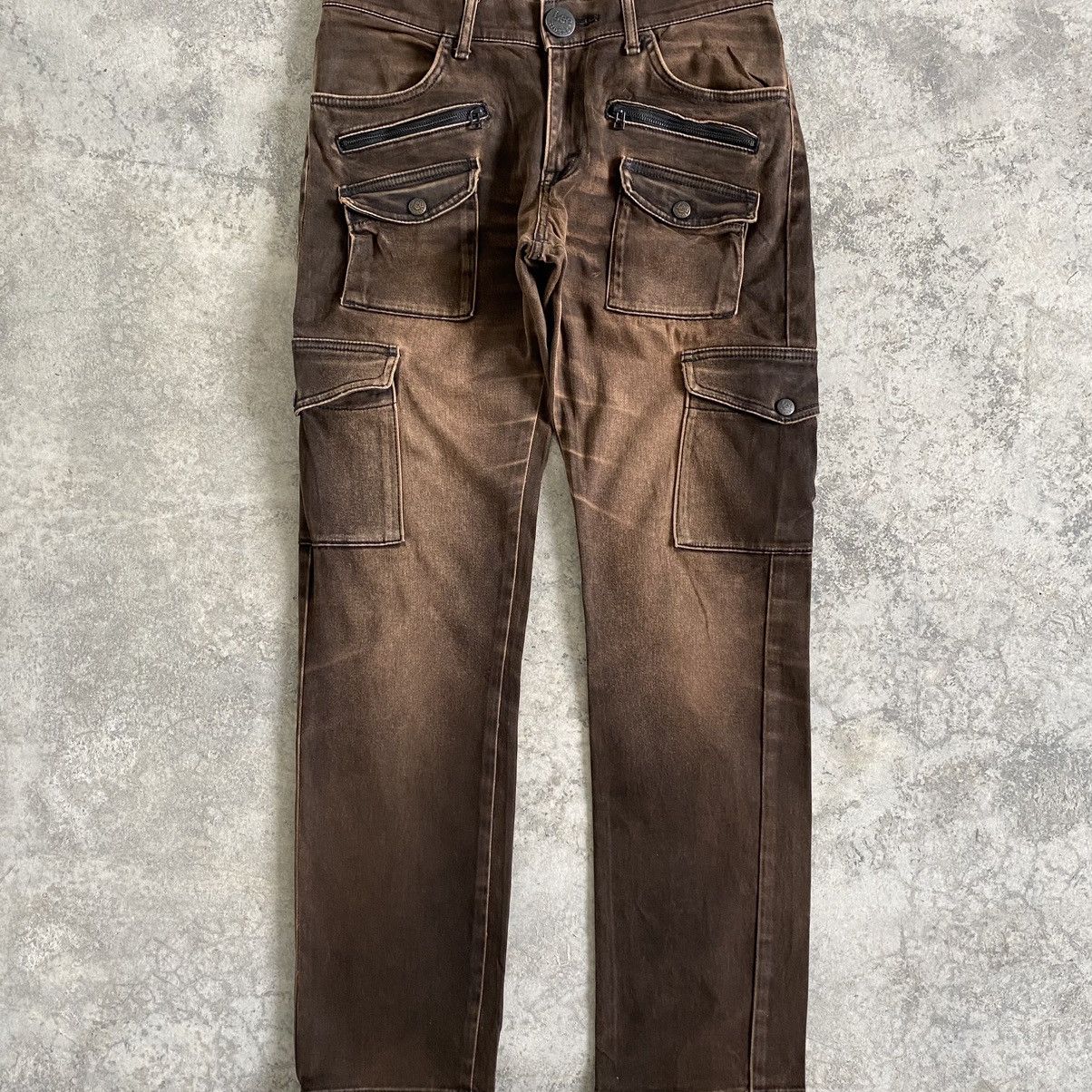 Lee Vintage Lee Riders Low Rise Slim Faded Tan Cargo Pants Size US 30 / EU 46 - 4 Thumbnail