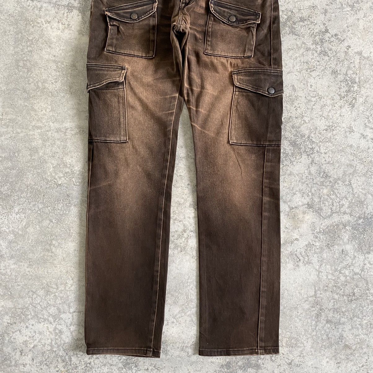 Lee Vintage Lee Riders Low Rise Slim Faded Tan Cargo Pants Size US 30 / EU 46 - 3 Thumbnail