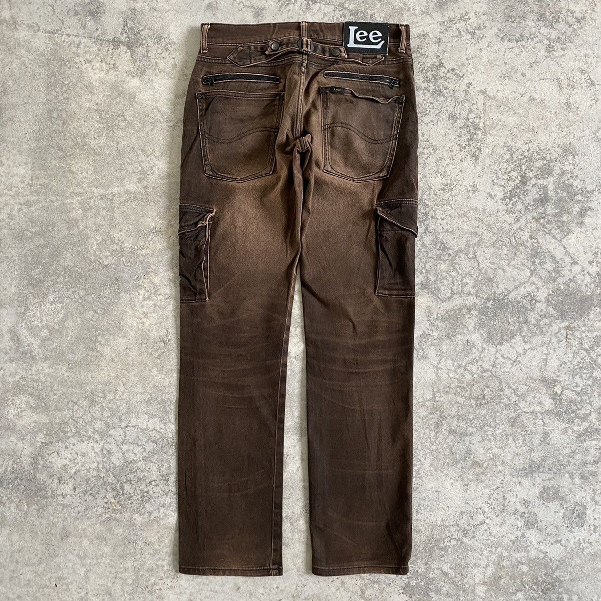 Lee Vintage Lee Riders Low Rise Slim Faded Tan Cargo Pants Size US 30 / EU 46 - 9 Thumbnail