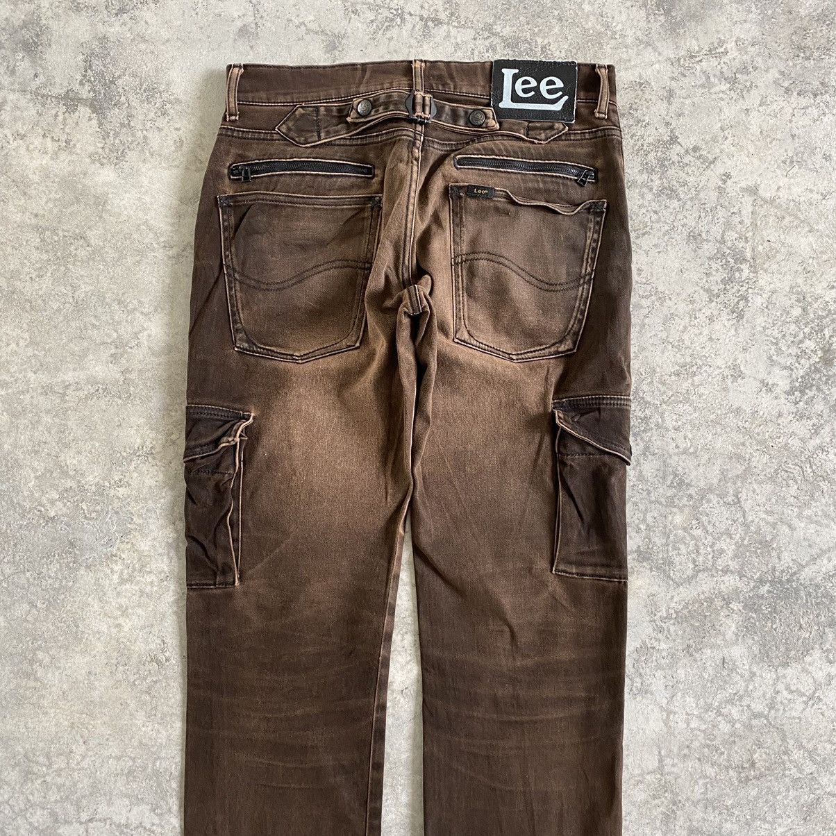 Lee Vintage Lee Riders Low Rise Slim Faded Tan Cargo Pants Size US 30 / EU 46 - 10 Thumbnail